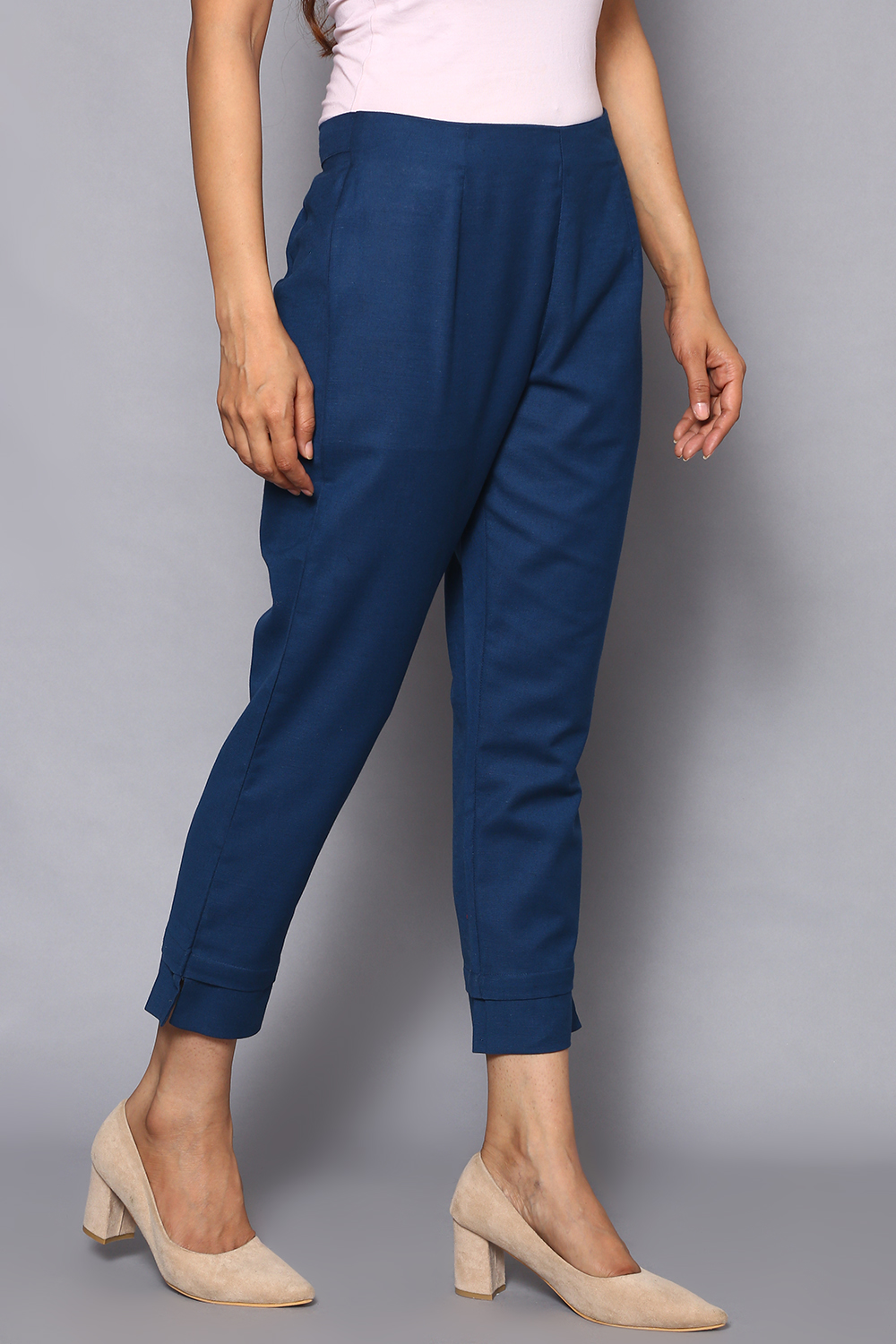 Green Bay Cotton Blend Solid Pant image number 3