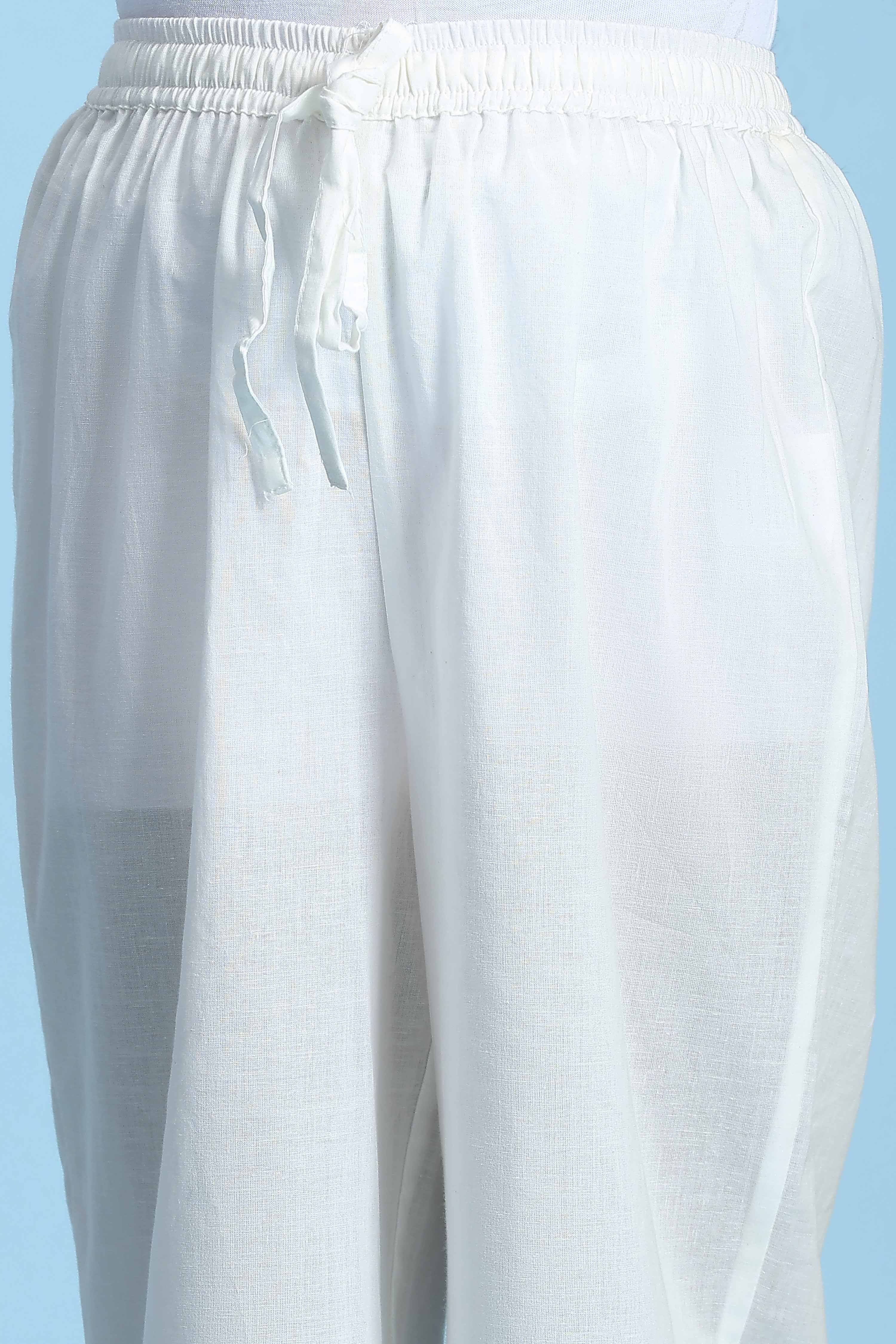 Coral Cotton Printed Straight Suit Set image number 2