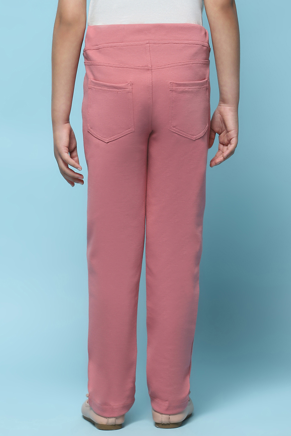 Black Cotton Lycra Skinny Jeggings image number 5