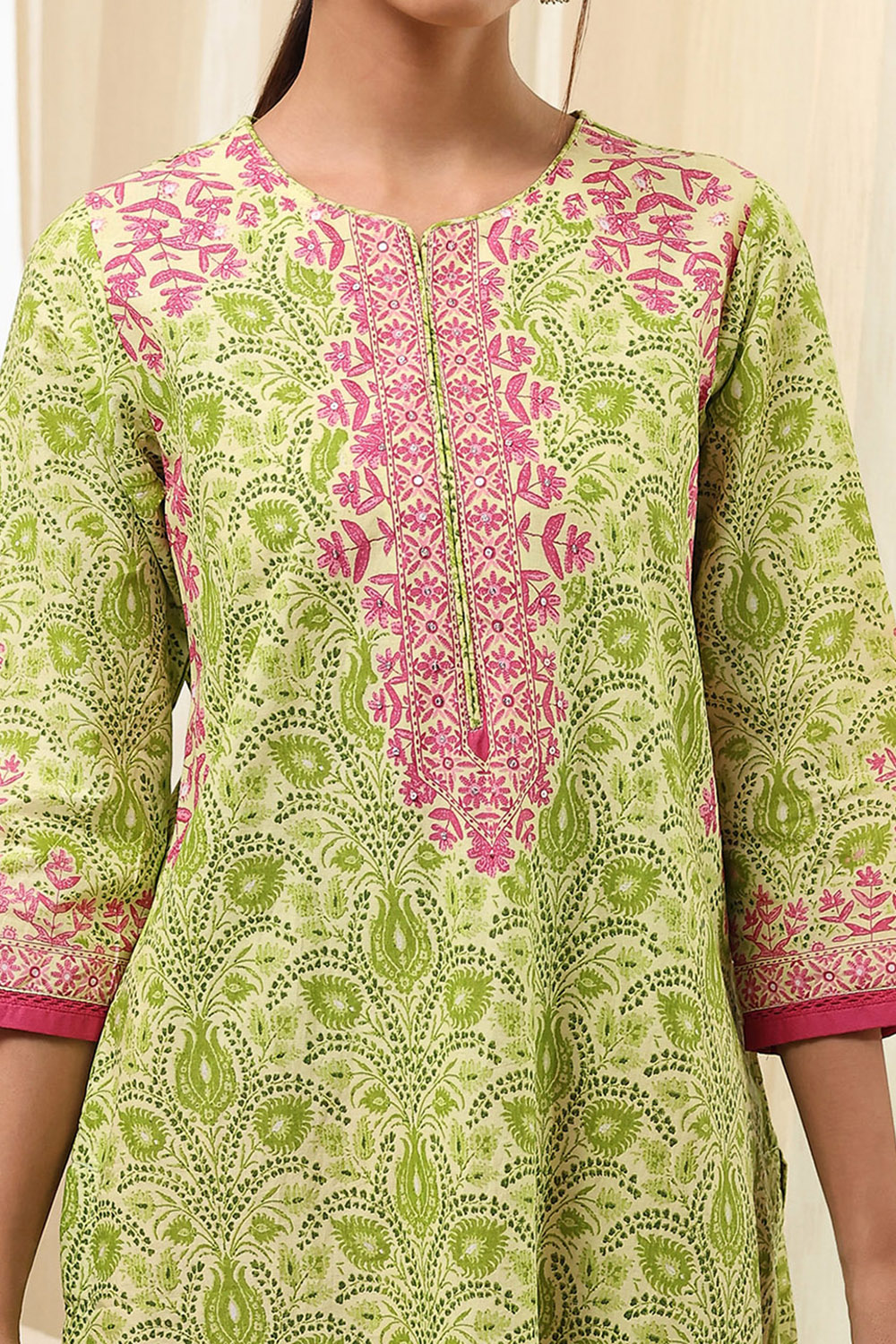 Nude Straight Kurta image number 1
