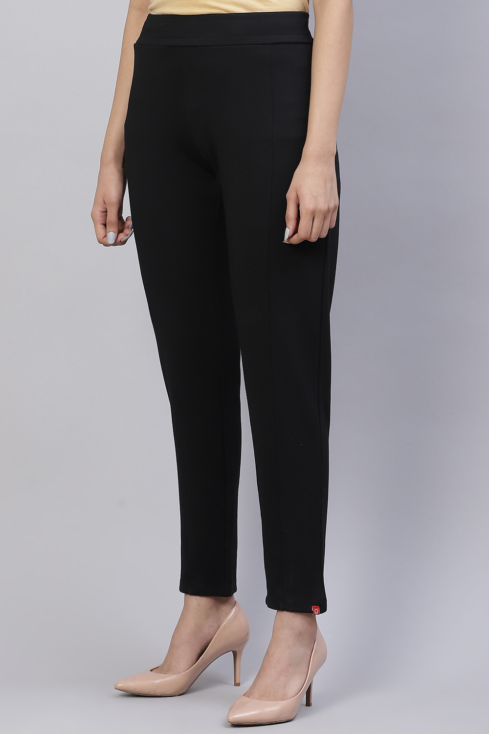 Towny Port Straight Poly Viscose Leggings image number 2