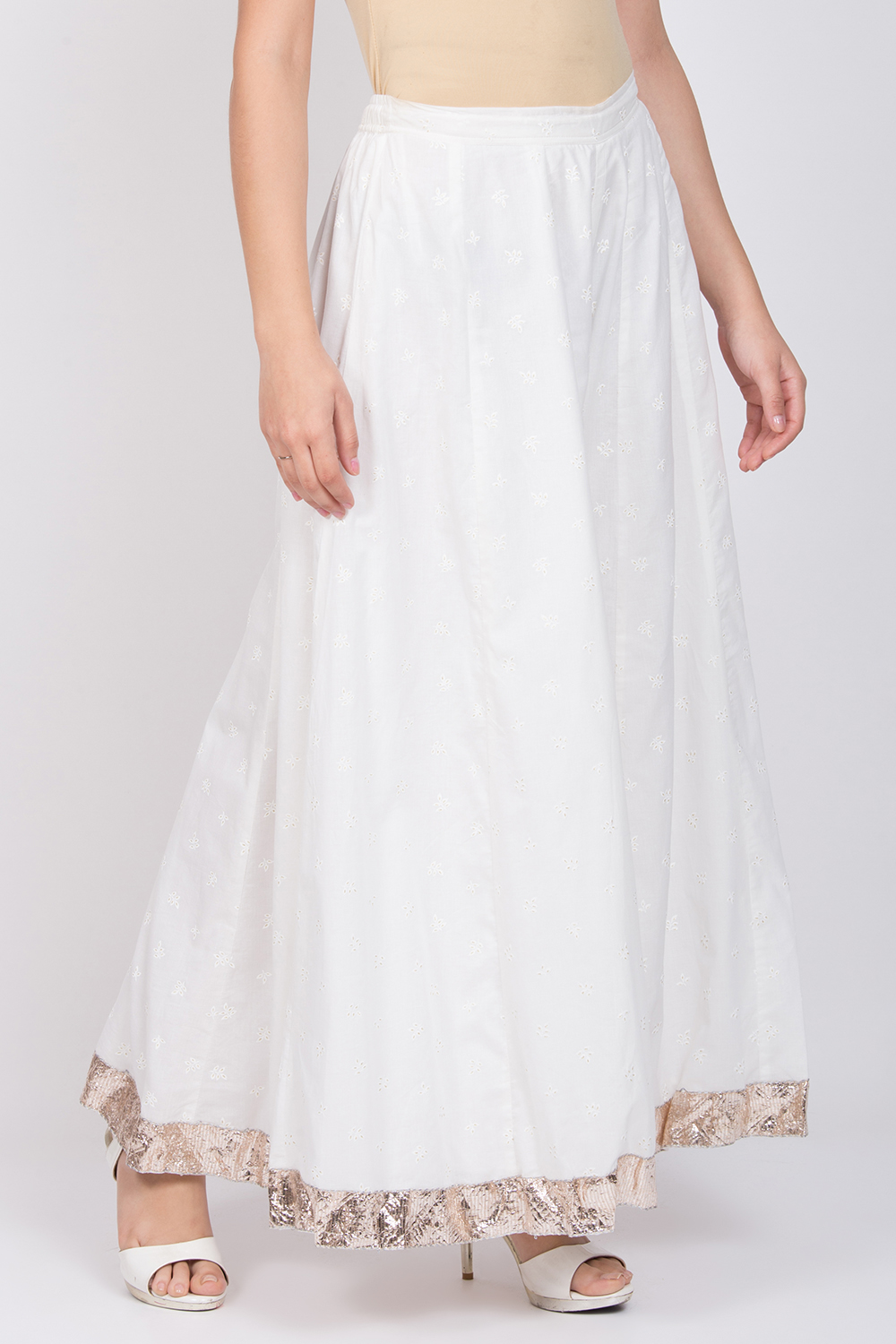 White Cotton Palazzo image number 2