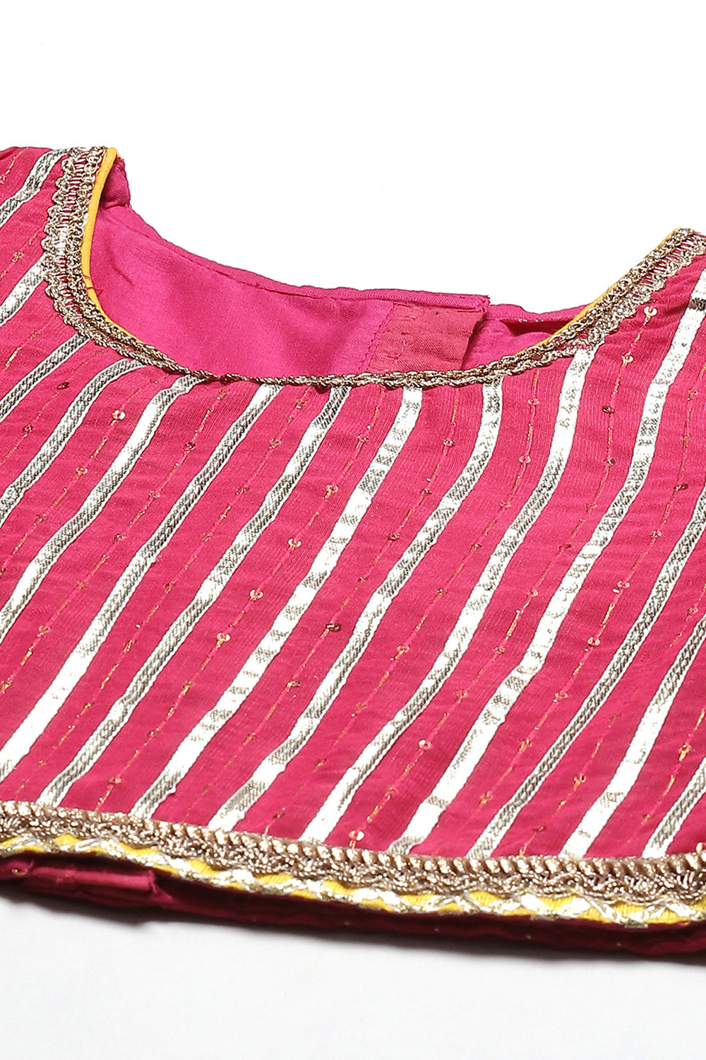 Berry Poly Viscose Short Top Lehenga Set image number 1