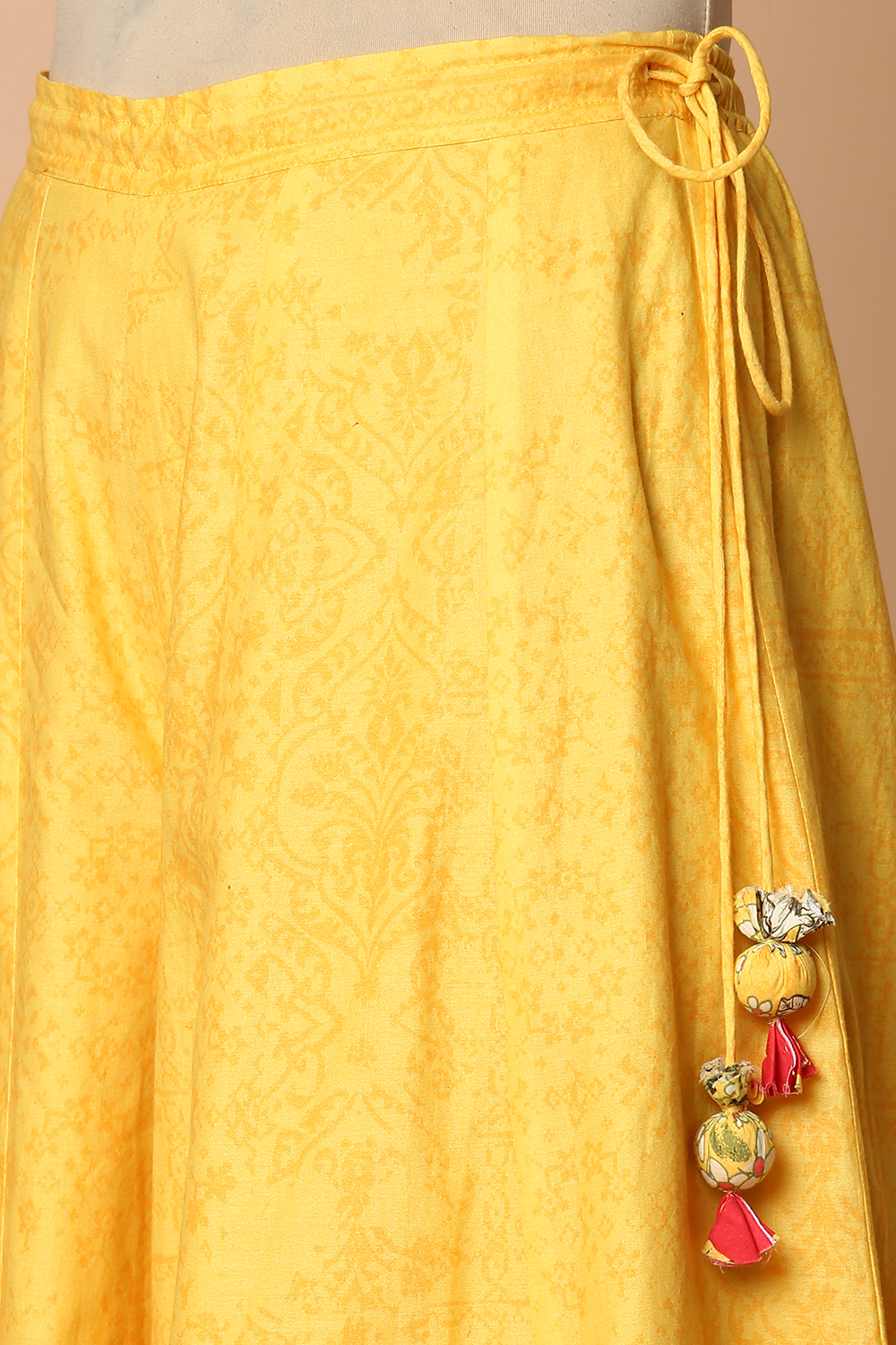 Yellow Cotton Sharara Kurta Sharara Suit Set image number 2
