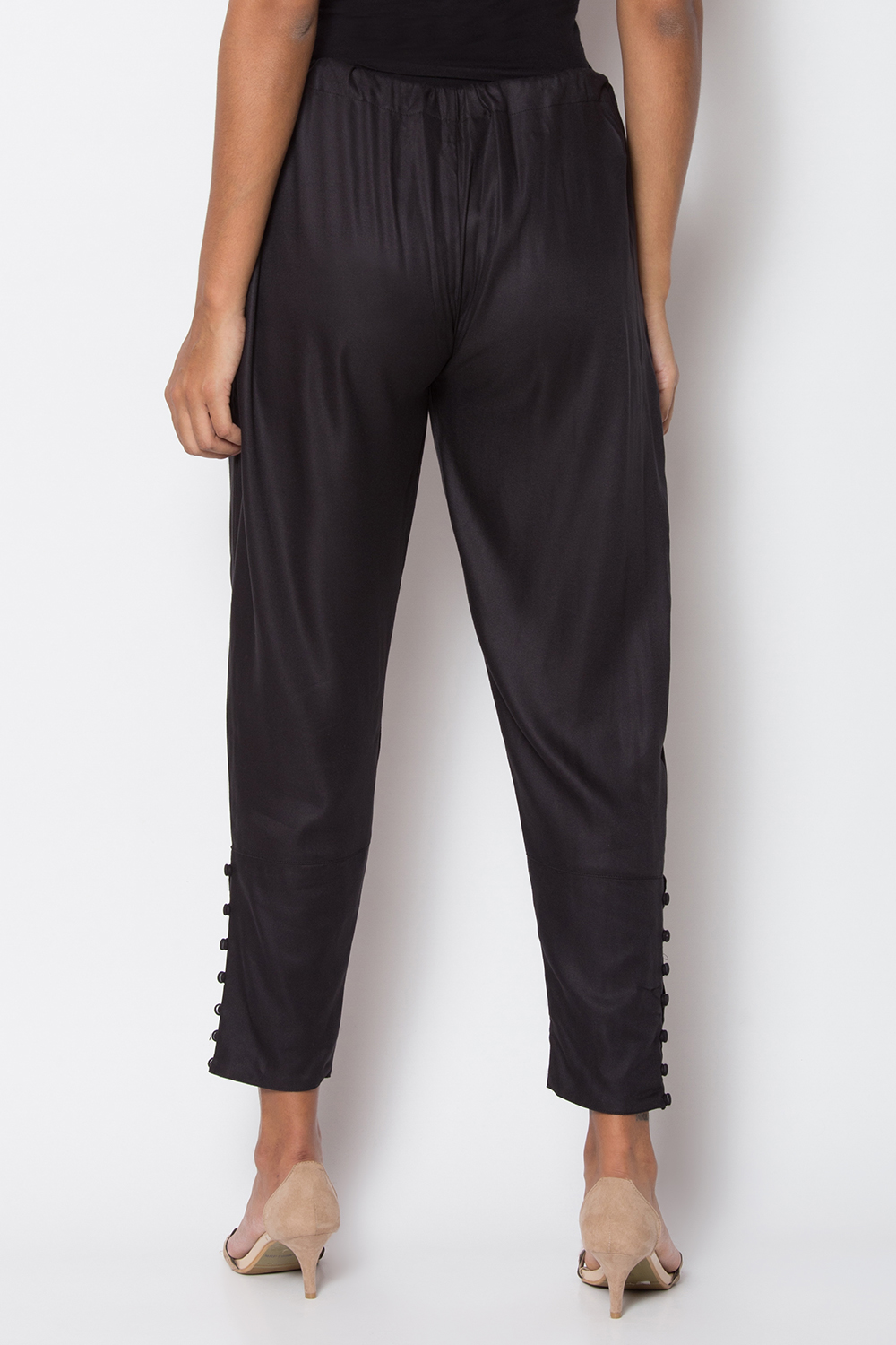 Black Rayon Pants image number 4