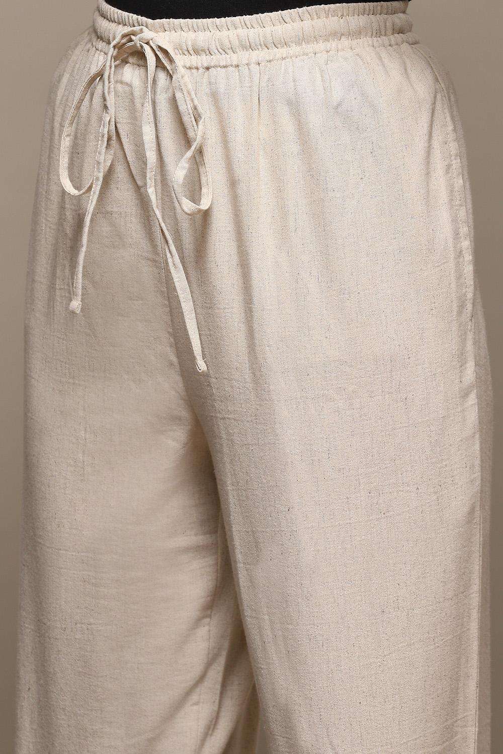 Black Cotton Blend Narrow Pant image number 1
