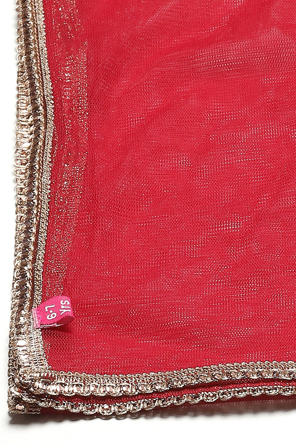 Berry Red Art Silk Straight Kurta Sharara Suit Set image number 6