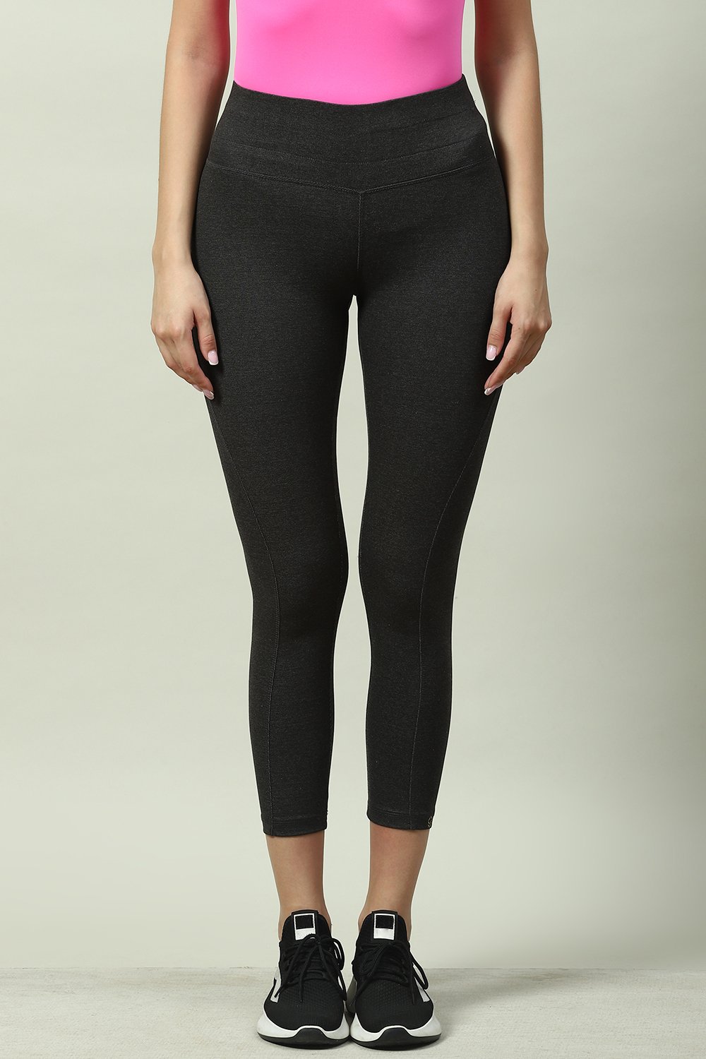 Navy Fitted Leggings image number 0