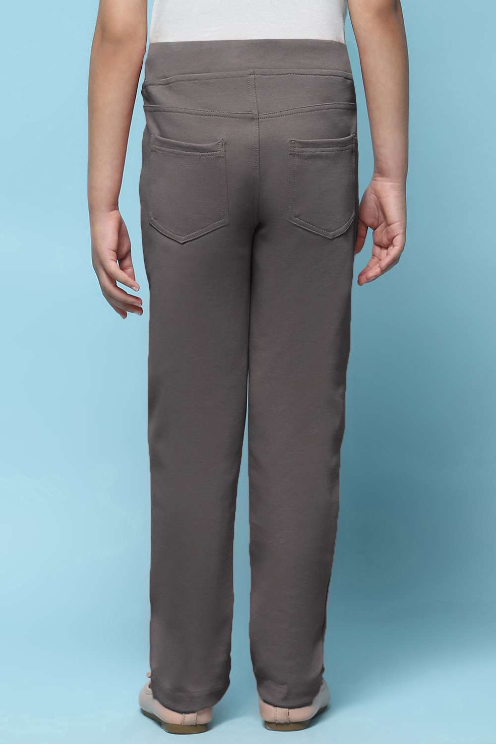 Black Cotton Lycra Skinny Jeggings image number 5