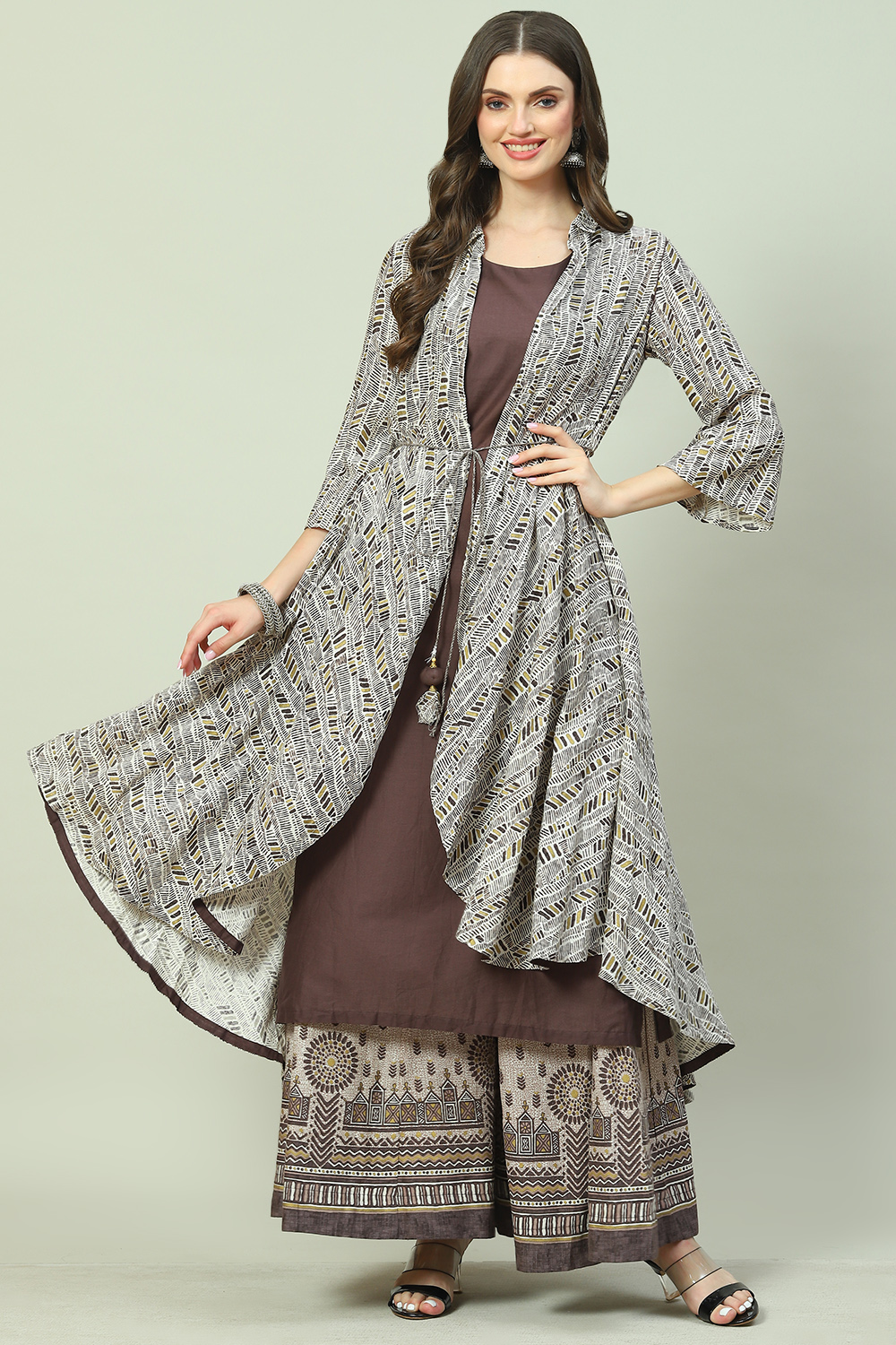 Sand Brown Suit Set image number 6