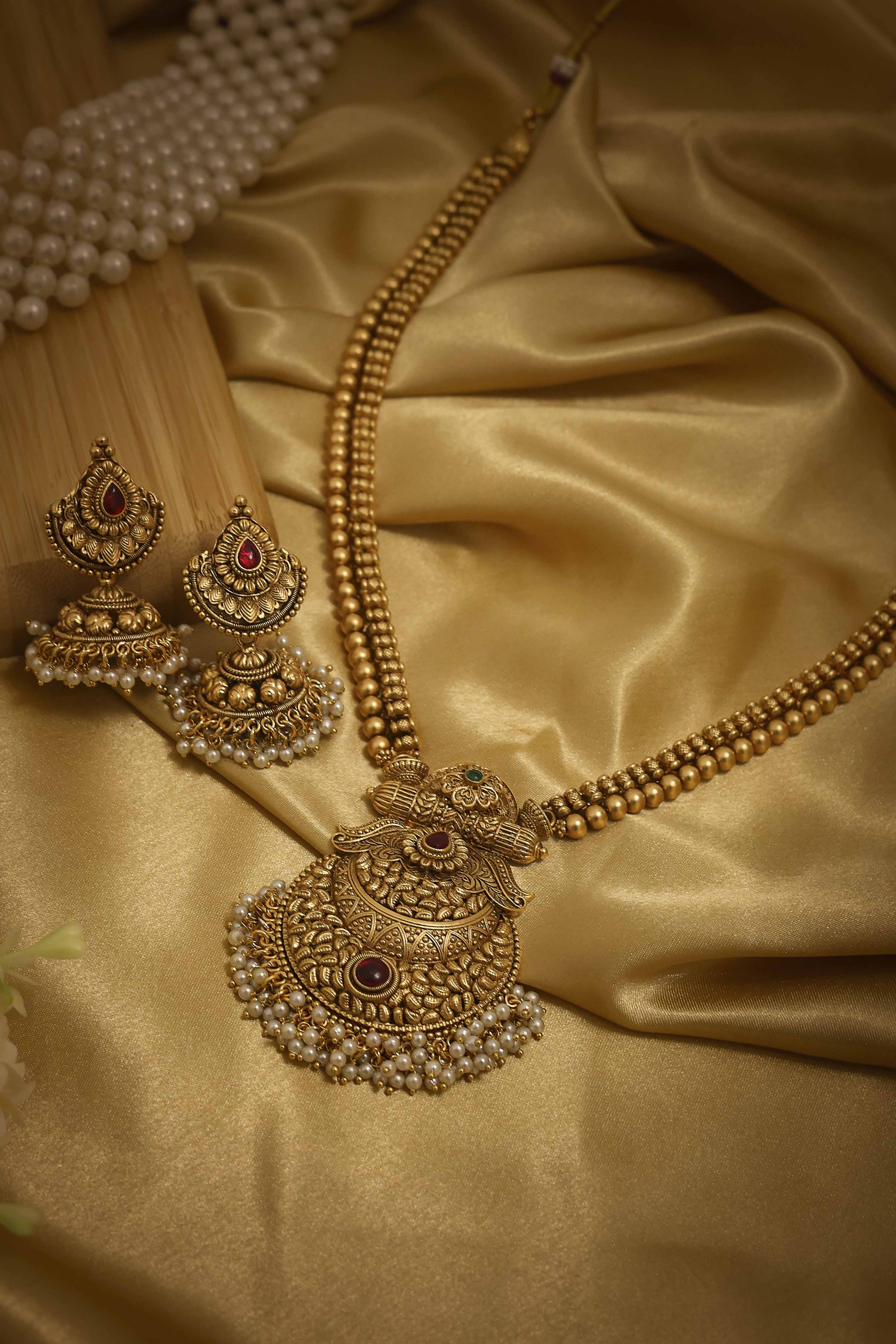 Gold Brass Temple Set image number 0