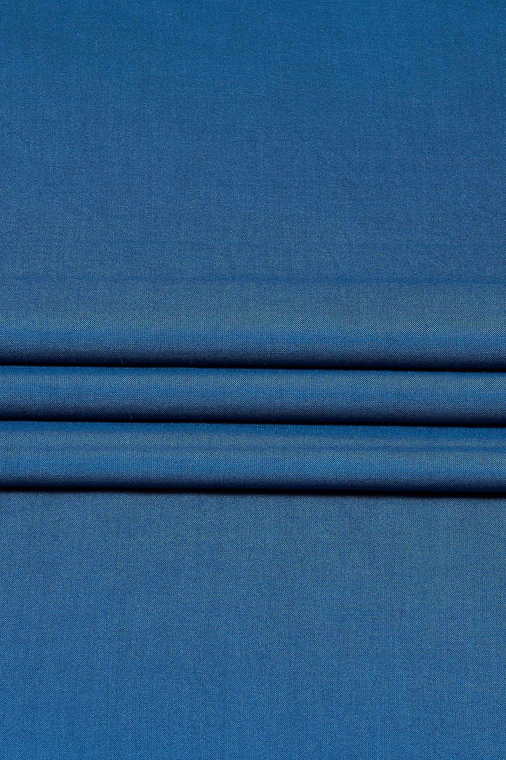 Blue Silk Blend Digital Print Unstitched Suit Set image number 4