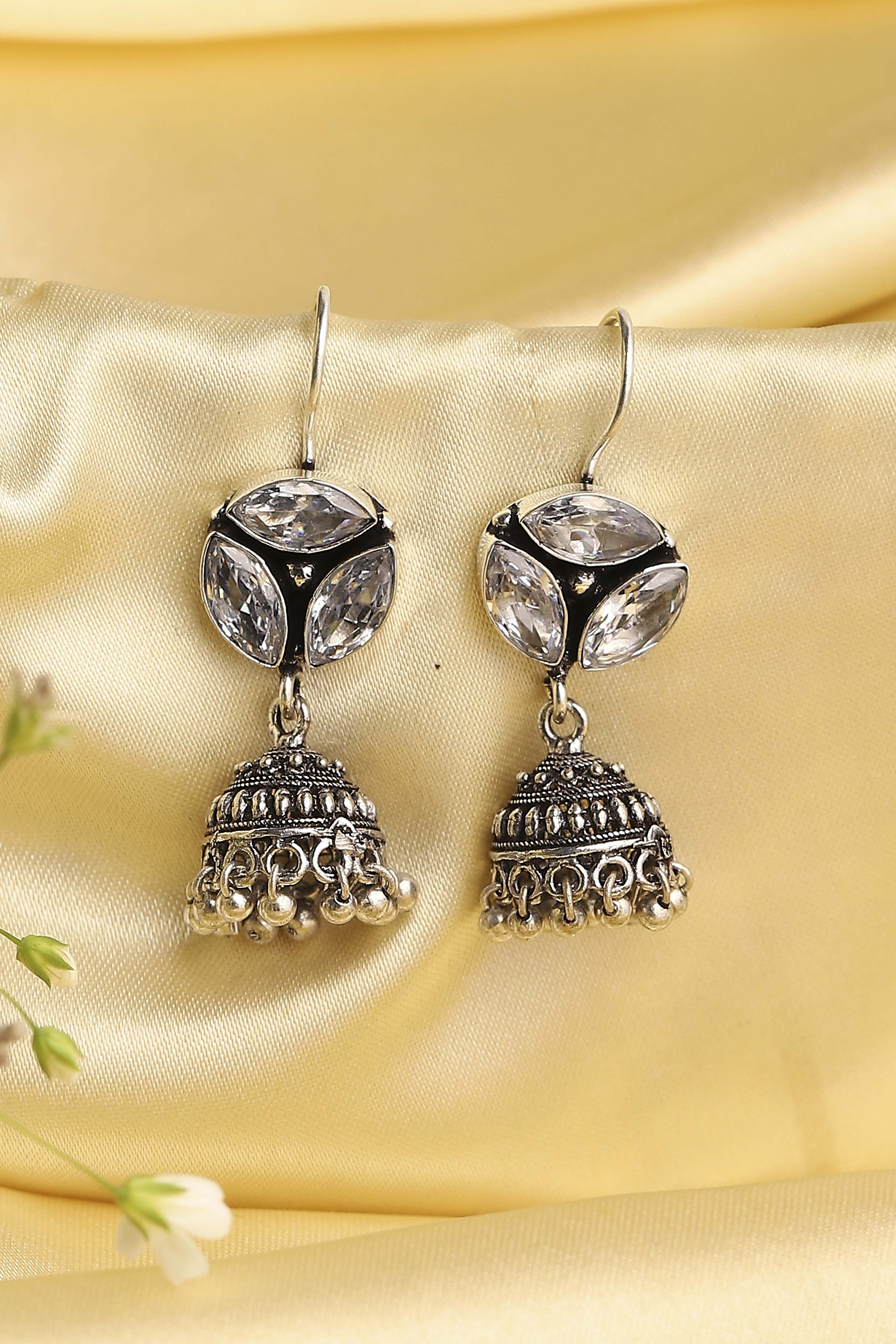 Off White Brass Drop & Danglers image number 0