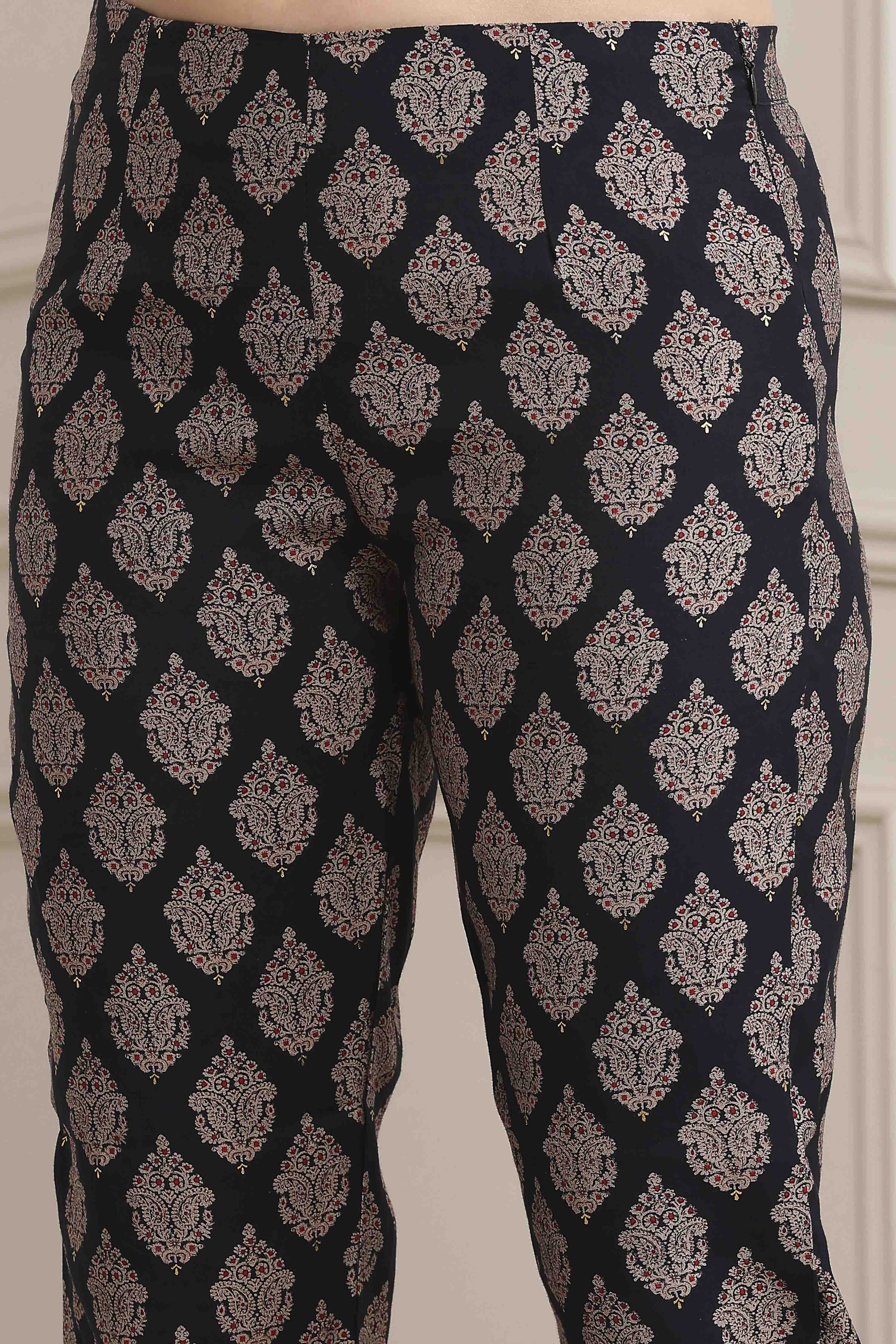 Red Poly Viscose Printed Kurta Set image number 2