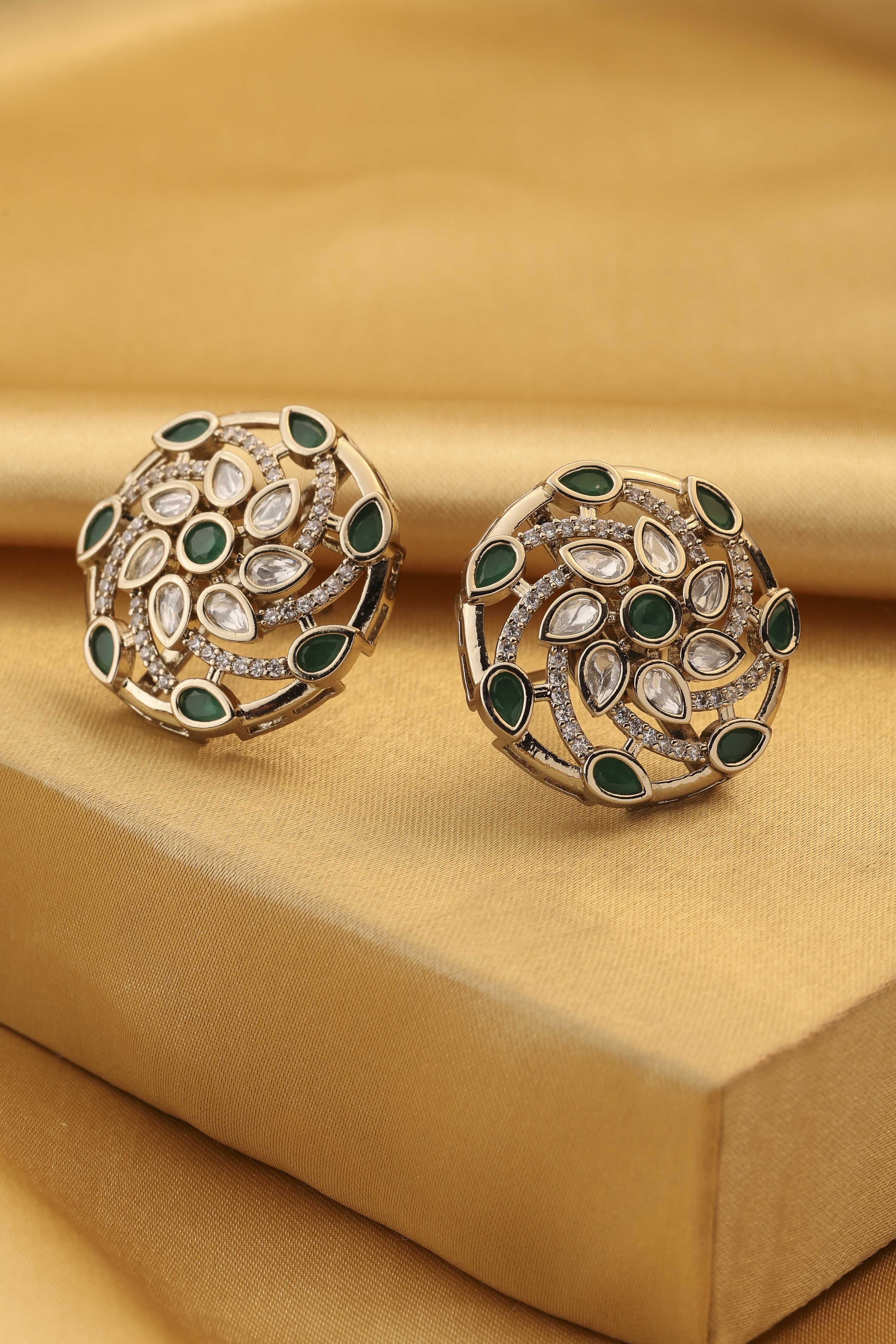 Green Brass Studs image number 0