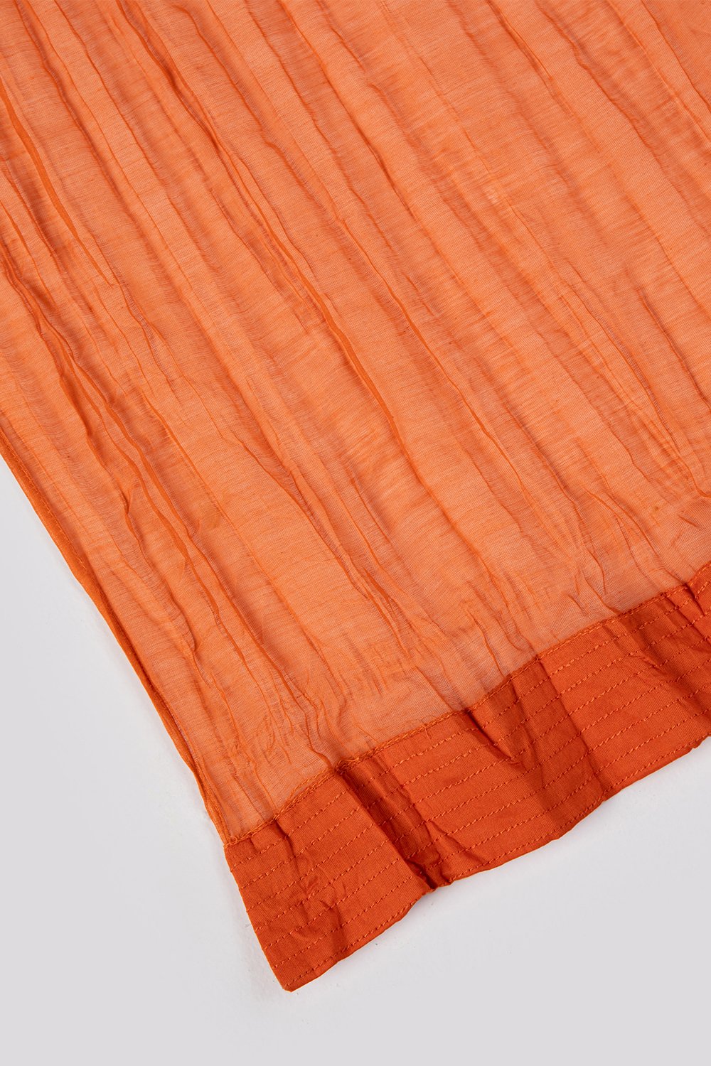 Rohit Bal Orange Cotton Silk Anarkali Printed Suit Set image number 3