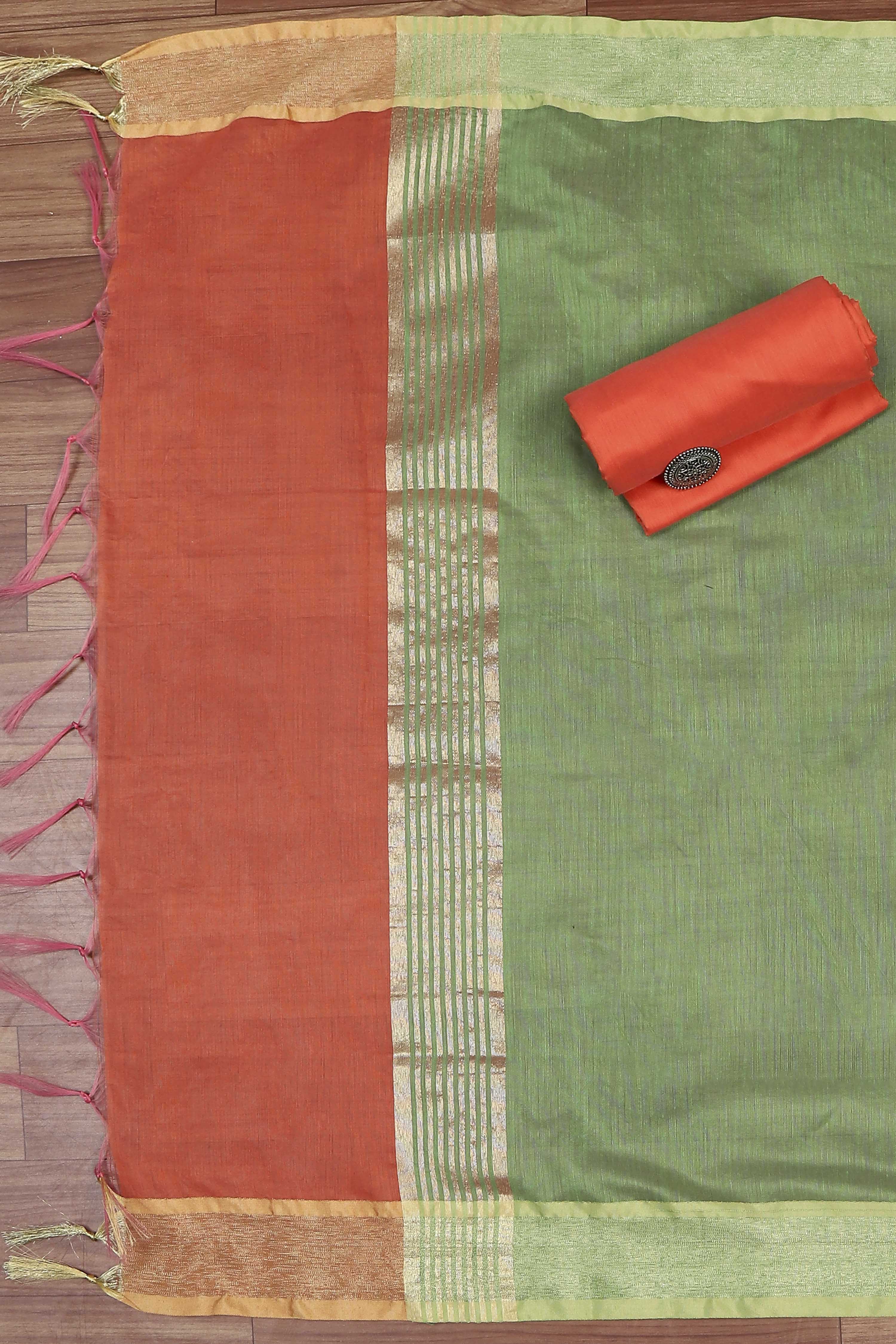 Pink Cotton Printed Embroidered Unstitched Suit Set image number 3