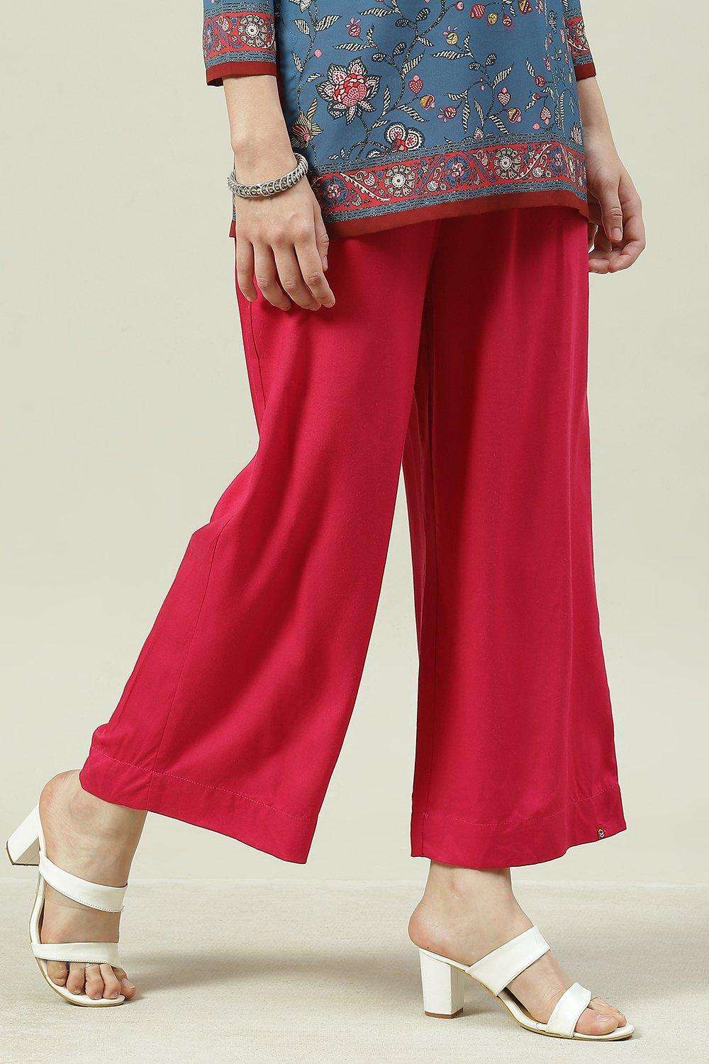 Black Rayon Palazzo image number 3