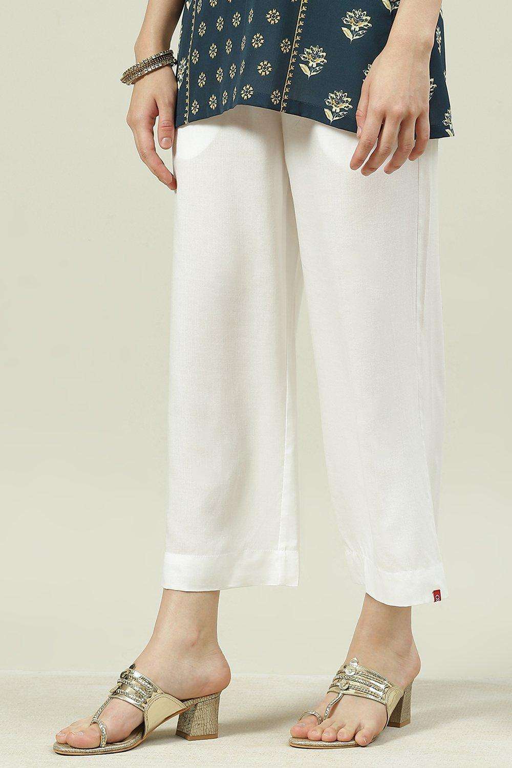 Black Rayon Palazzo image number 2
