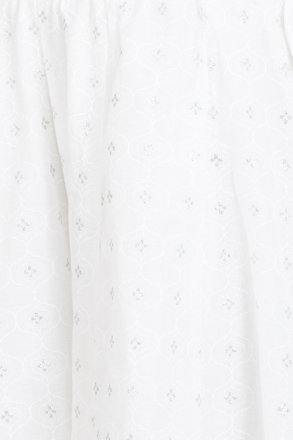 White Cotton Flared Palazzo image number 1