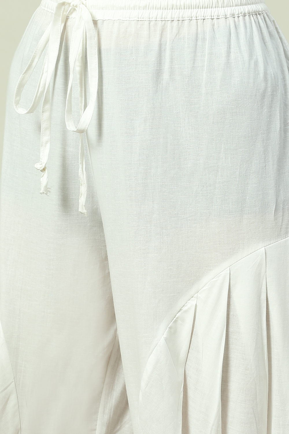 White Cotton Straight Kurta Salwar Suit Set image number 2