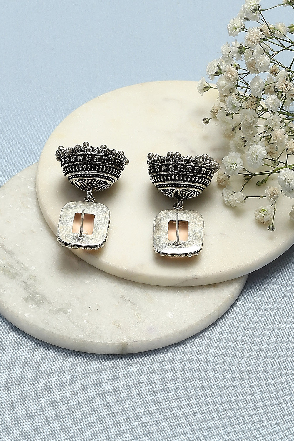 Champagne Brass Earrings image number 2