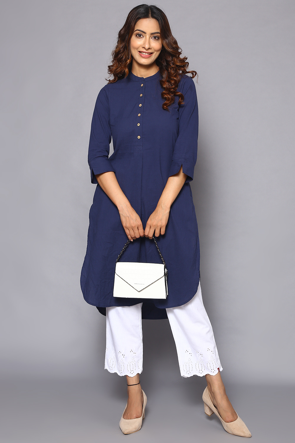 Natural Cotton Ankle Length Pants image number 4