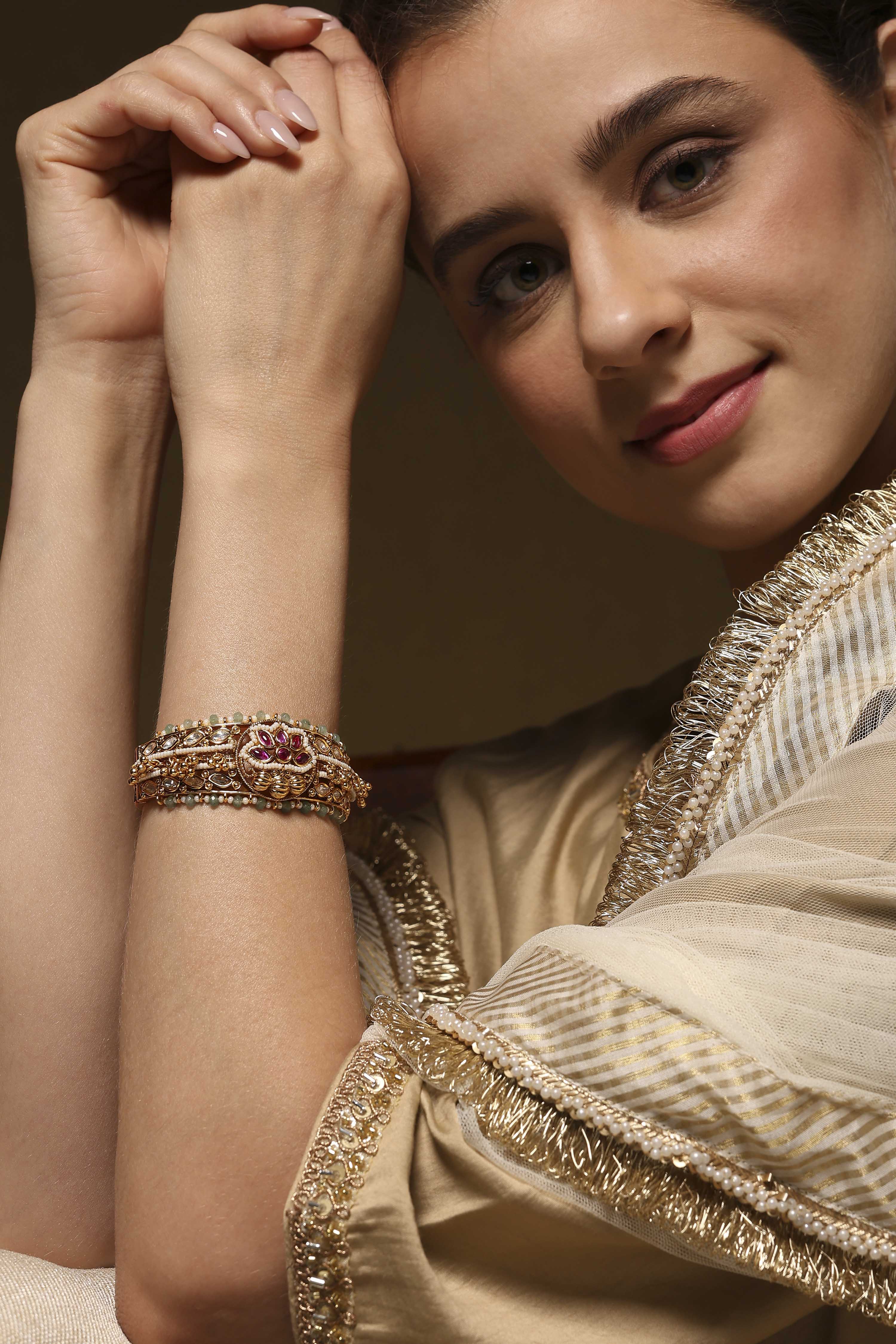 Multicolor Brass Bracelet image number 3
