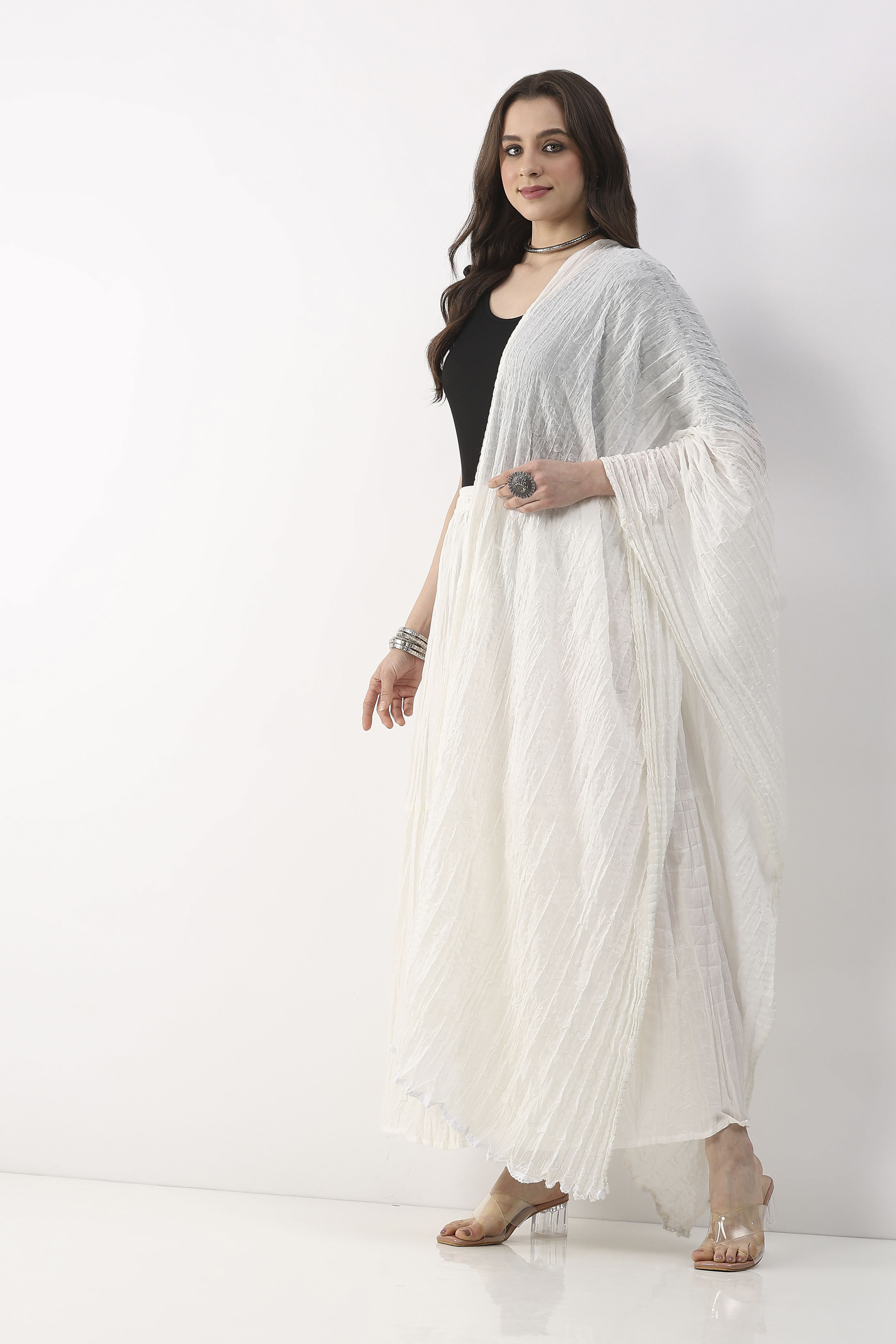 White  Na Dupatta image number 1