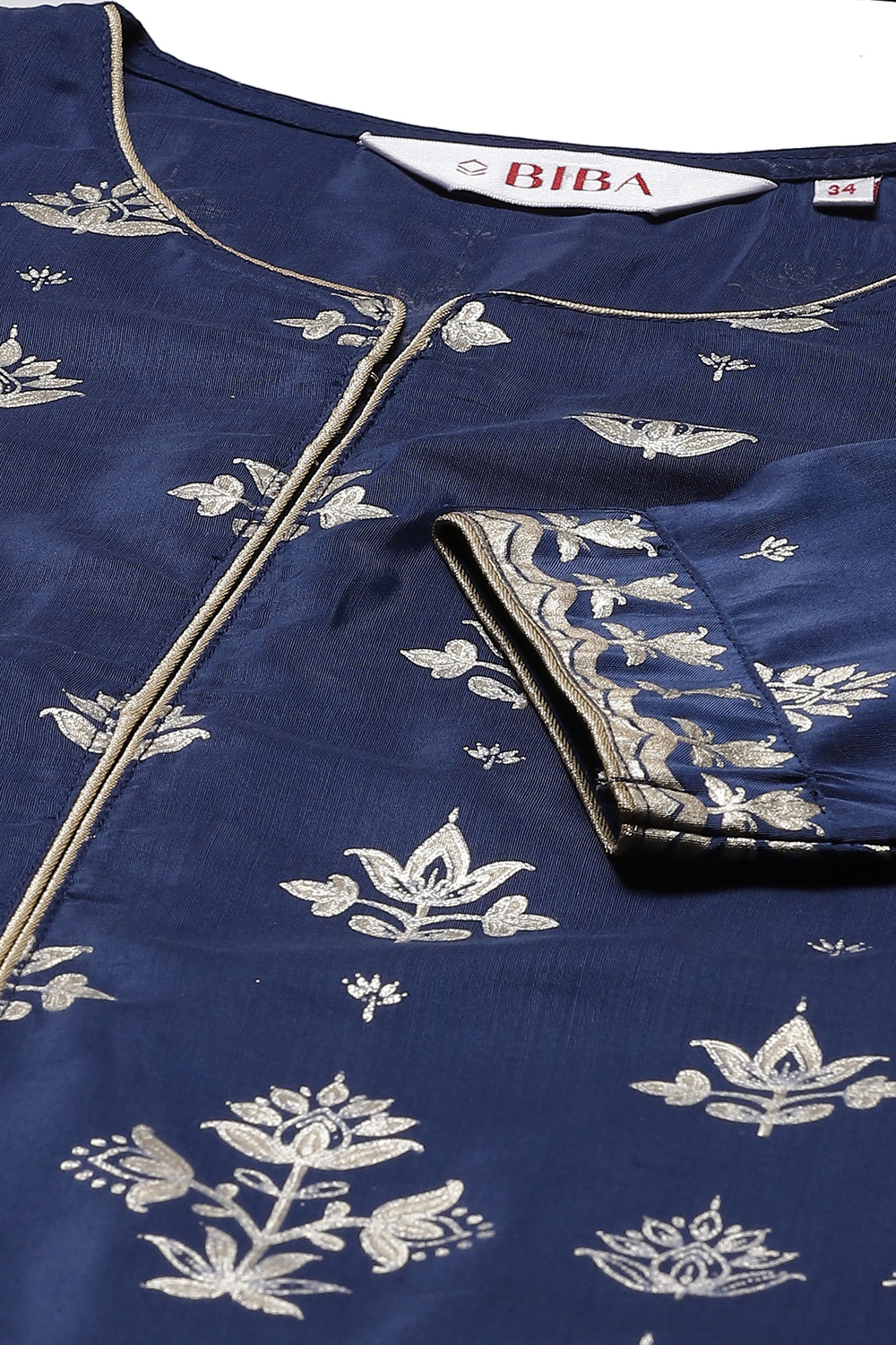 Old Rose Art Silk Straight Printed Kurta image number 1