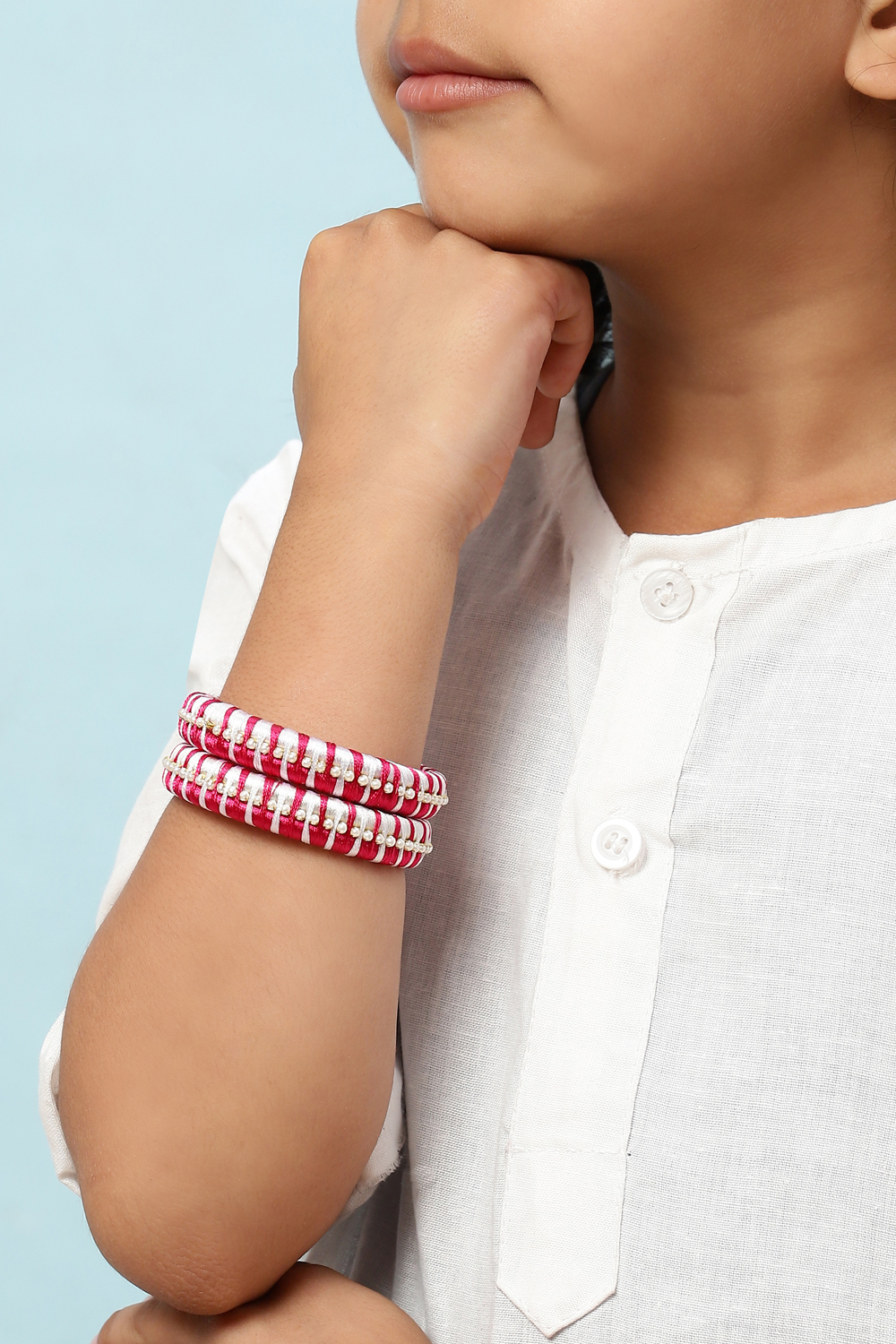 Pink Kids Bangles image number 3