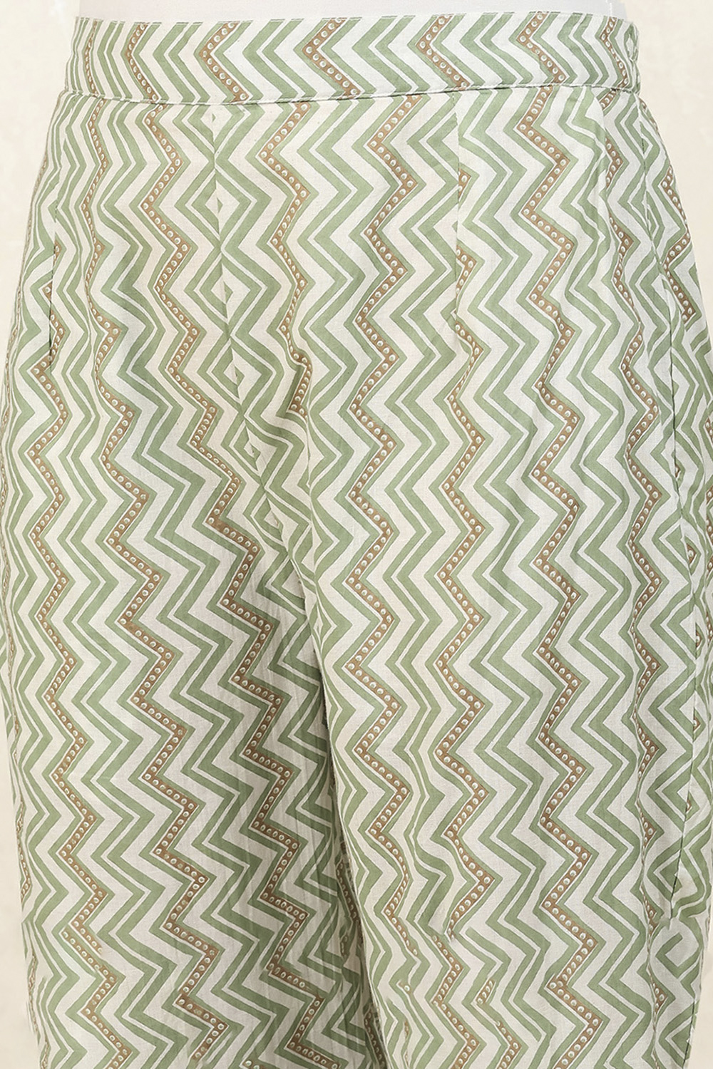 Pink Cotton Screen Printed Unstitched Suit Set image number 3