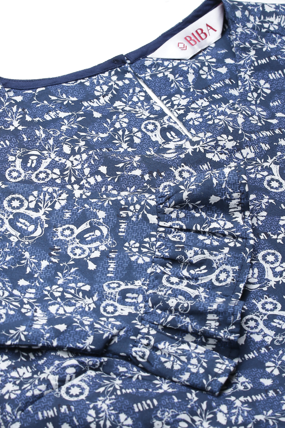 Blue Cotton Indie Mickey Printed Top image number 1