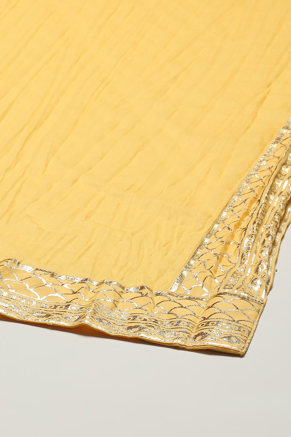 Red Cambric Anarkali Kurta Churidar Suit Set image number 3