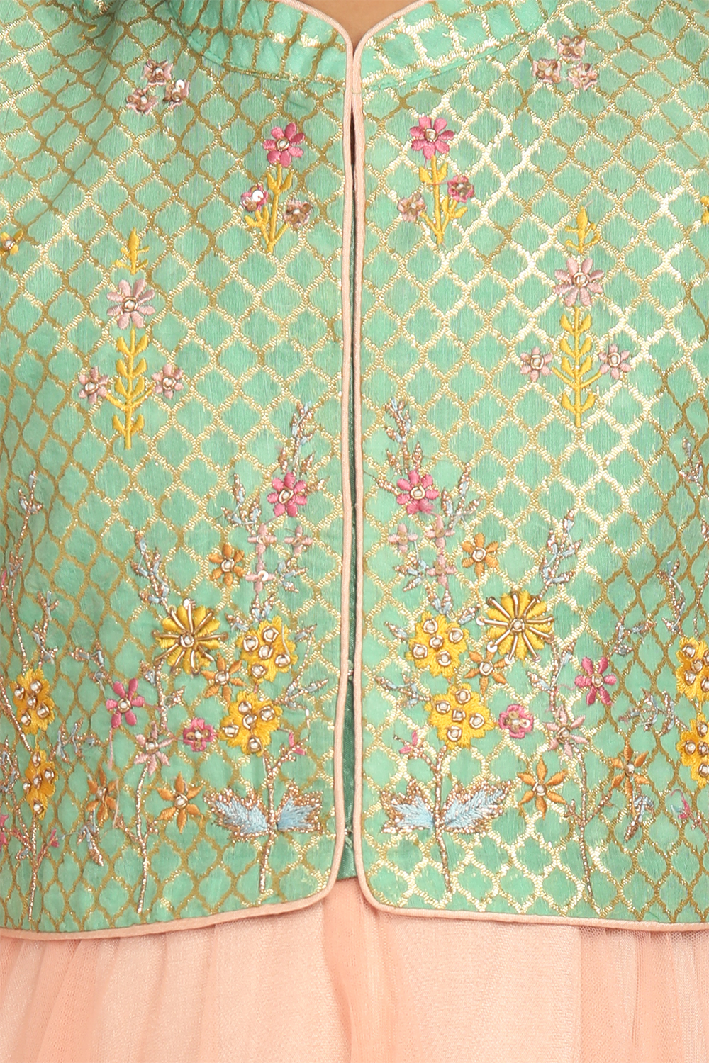 Peach Anarkali Suit-Set image number 1