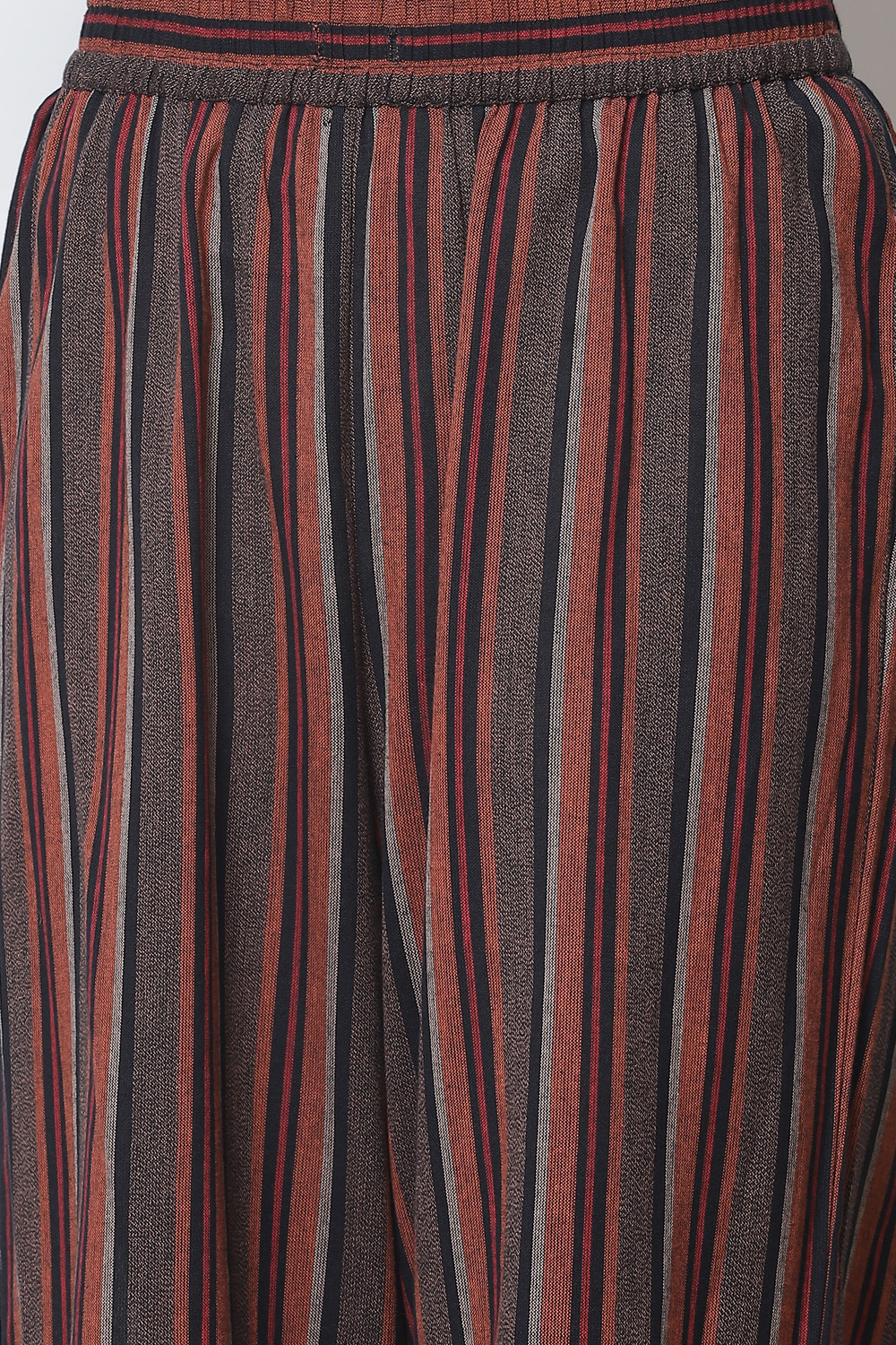 Terracotta Straight Cotton Fusion Wear 3 Piece Set image number 2