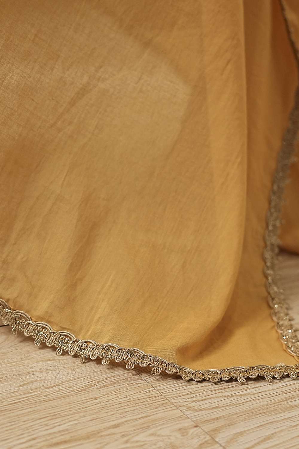 Red Cotton Solid Dupatta image number 1