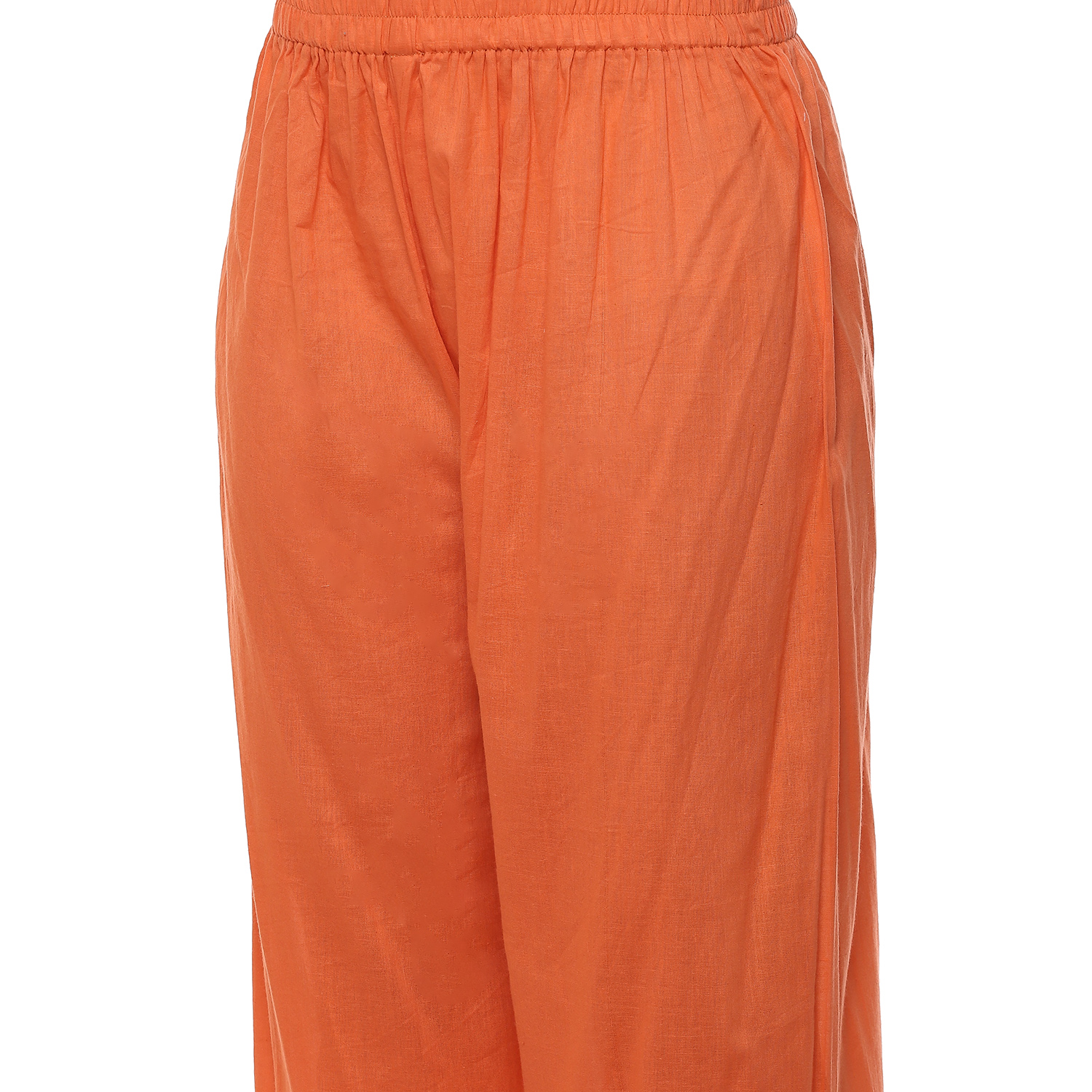 Peach Cotton Blend Unstitched Suit Set image number 3