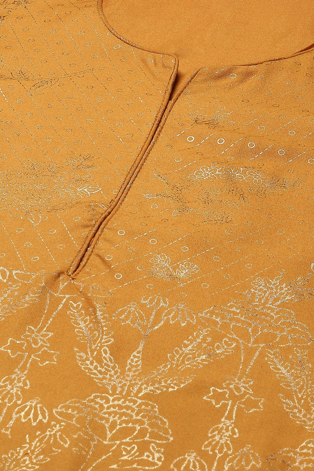 Ochre Rayon Flared 2 Piece Set image number 1