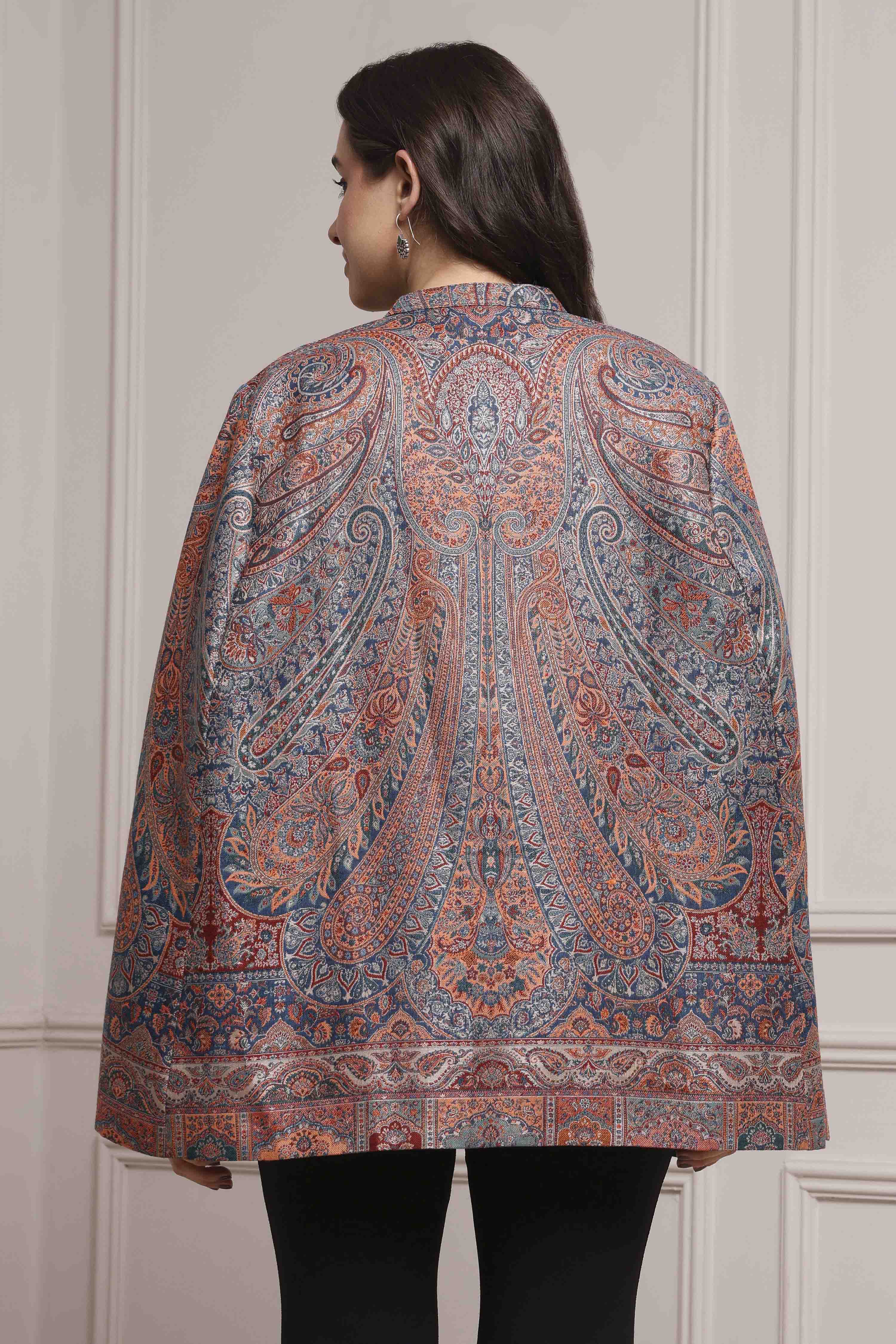 Turquoise Jacquard Yarndyed Fusion Set image number 3