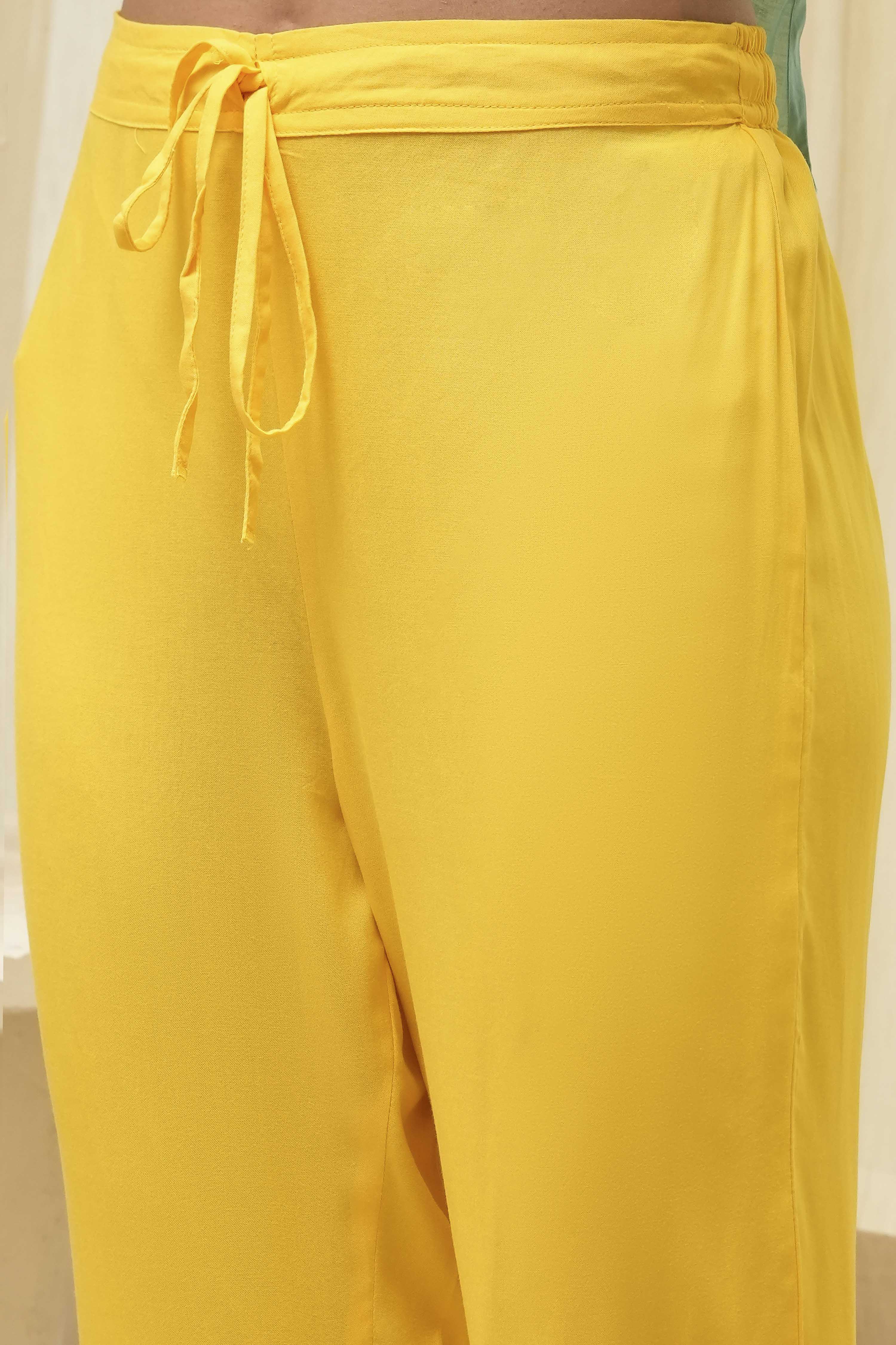 Light Blue Rayon Straight Kurta Regular Pants Suit Set image number 2