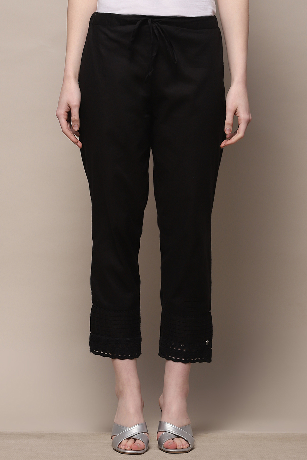 Black Cotton Pant image number 5