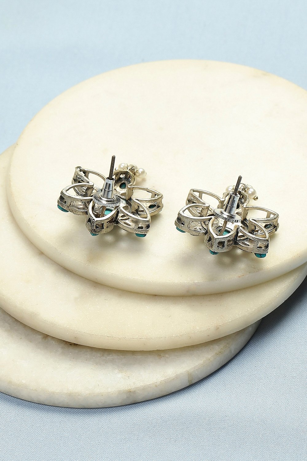 Turquoise Brass Set image number 4