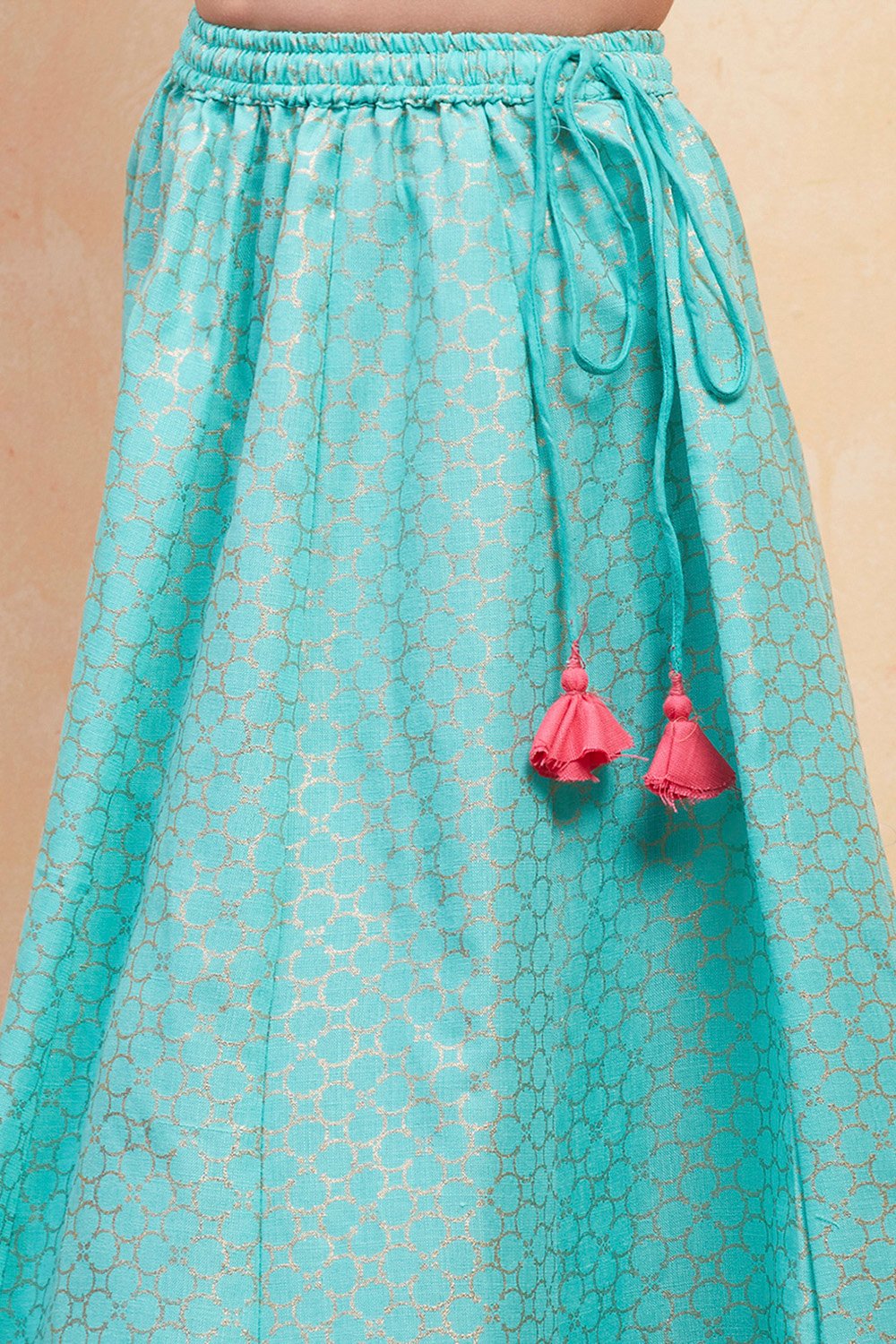 Black Polyester Lehenga Set image number 2