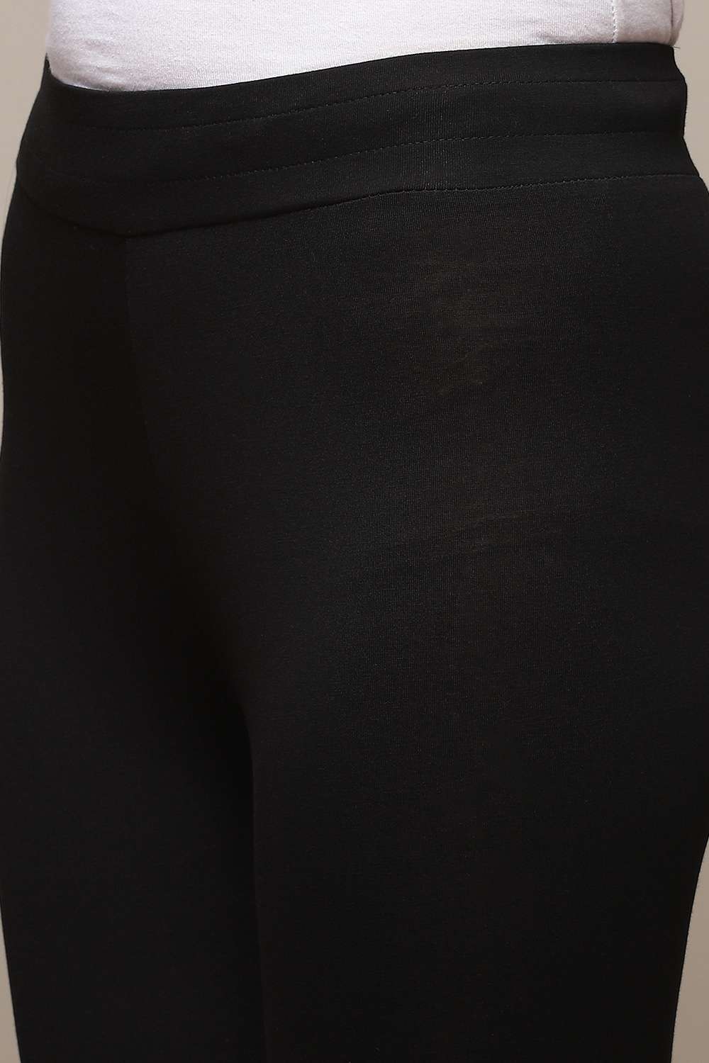 Buy Biba Black Regular Fit Leggings for Women Online @ Tata CLiQ