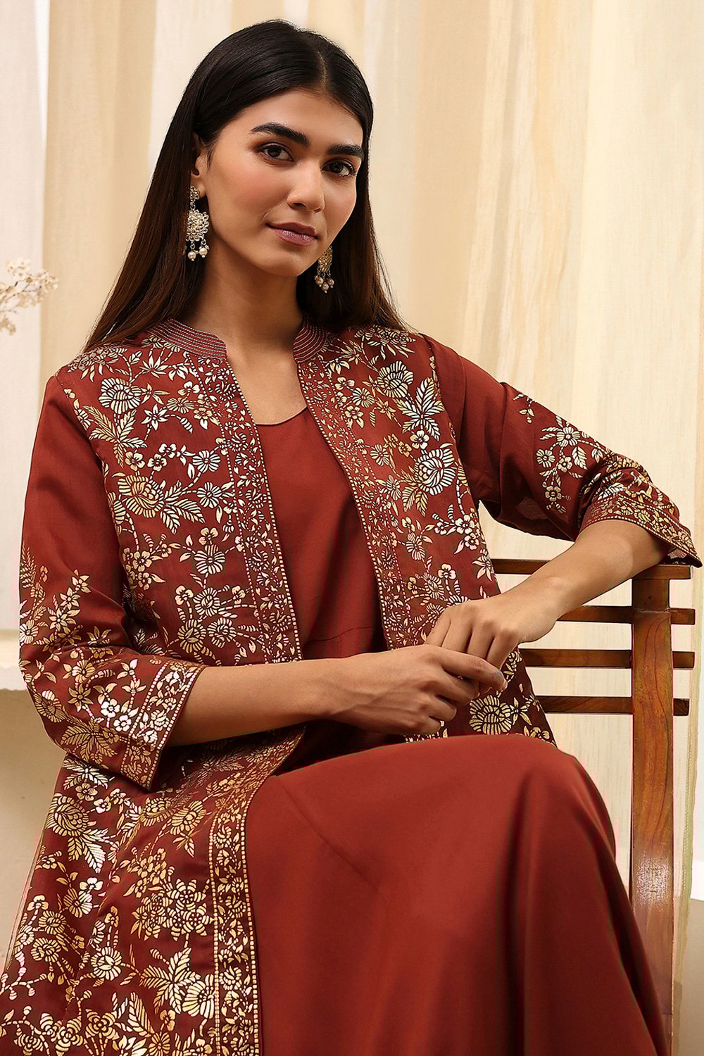 Cherry Polyester  Dress image number 1