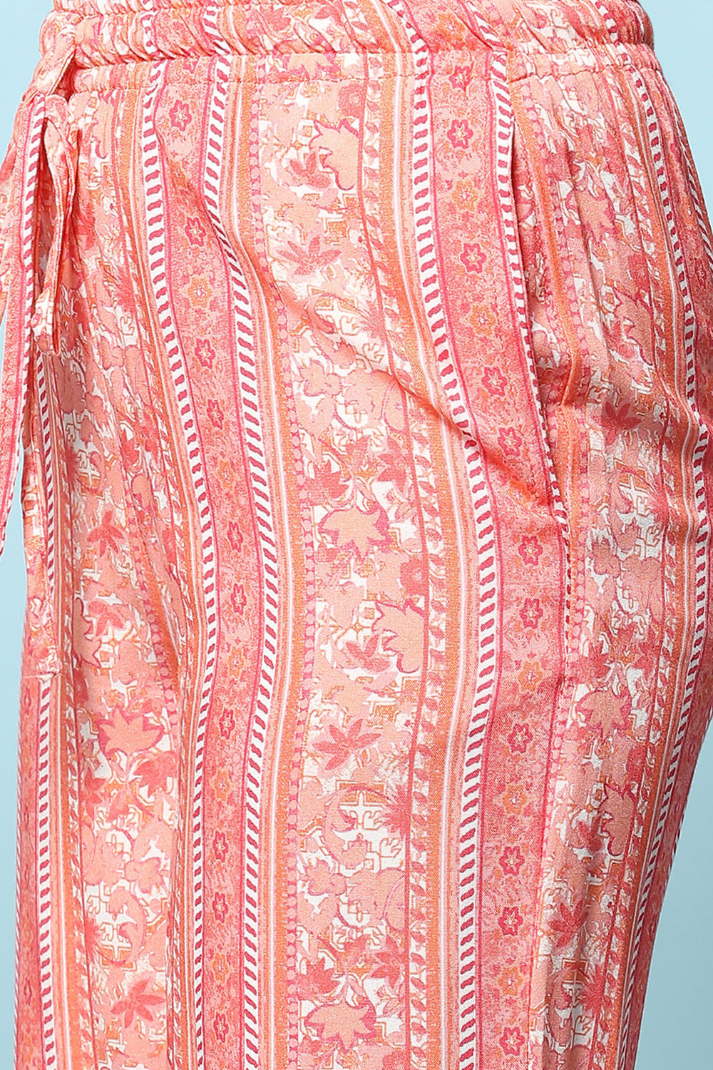 Coral Rayon Printed Sleepwear image number 2
