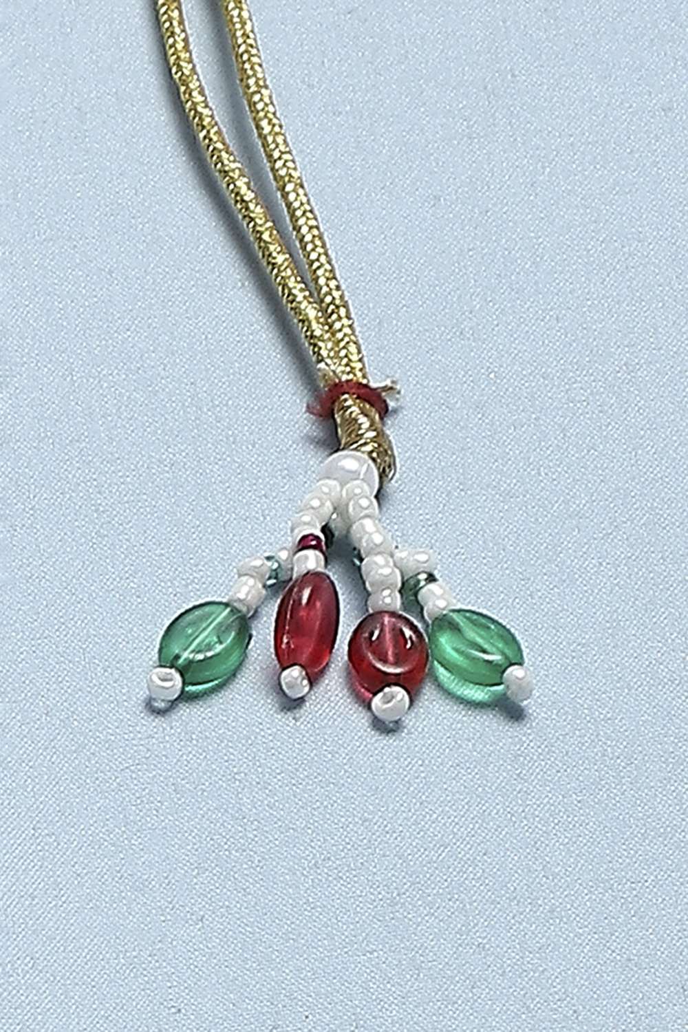 Red Green Alloy Necklace Set image number 5