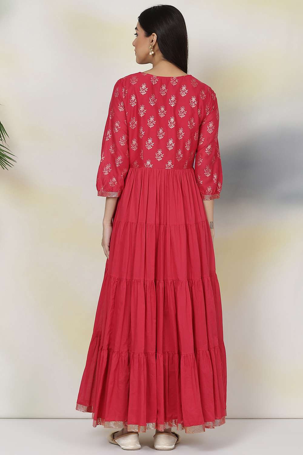 Black Cotton Fusion Dress image number 5