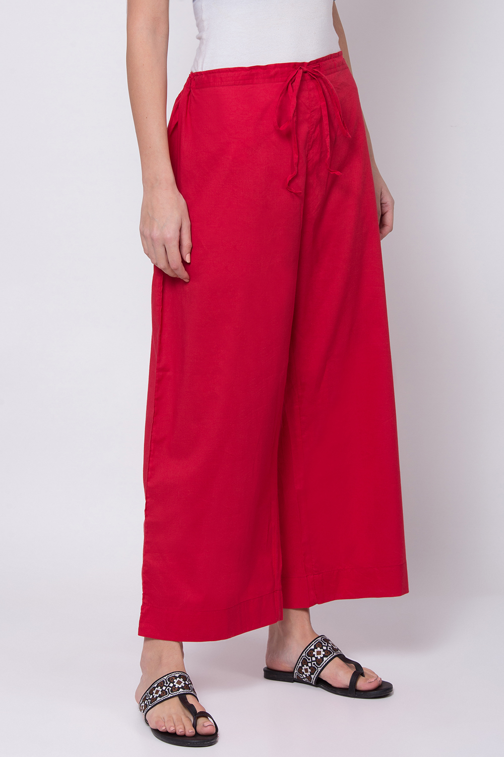 Buy Red Cotton Palazzo () for N/A0.0